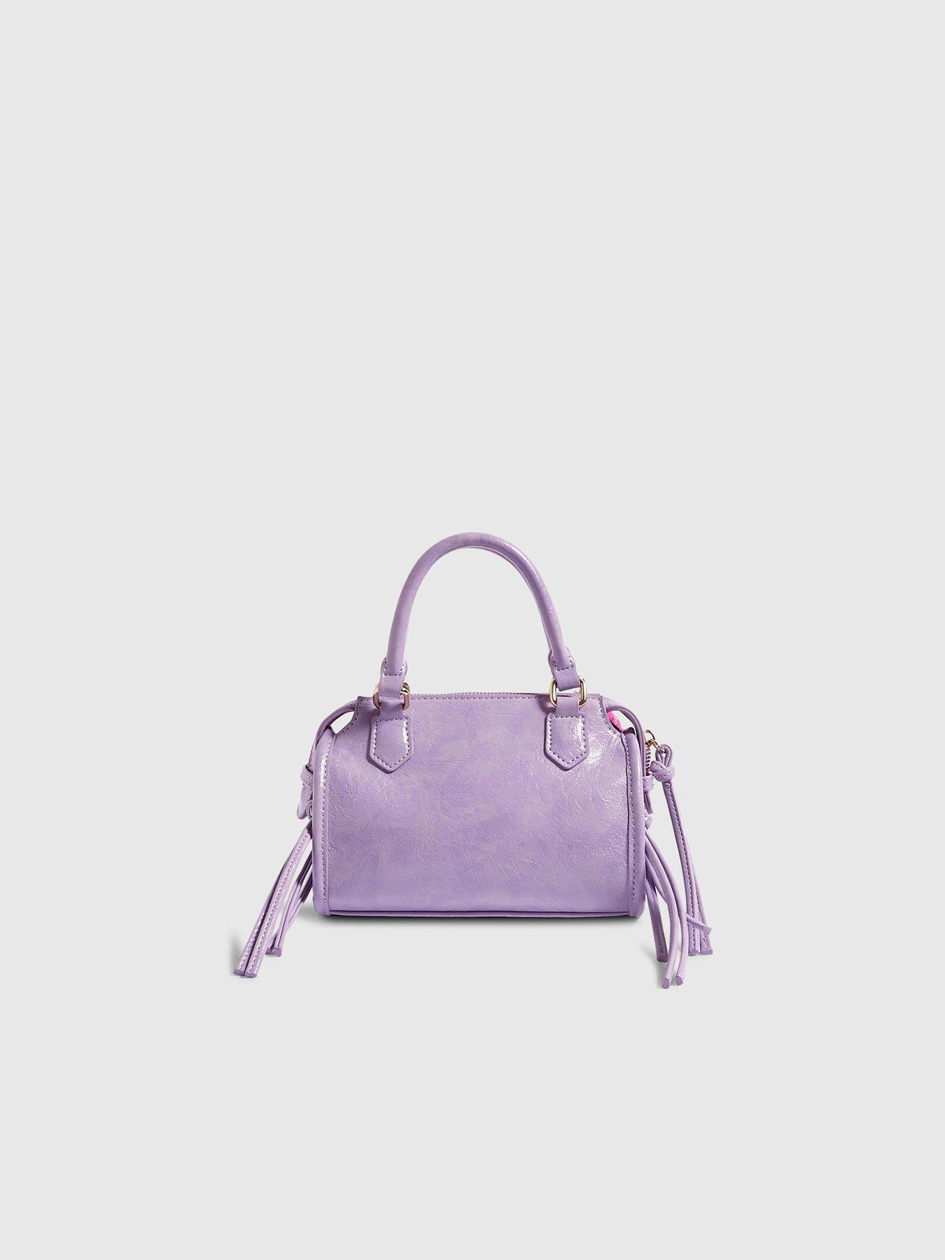 Image 3 of 5 of River Island Girls Mini Charm Zip Crossbody Bag - Purple