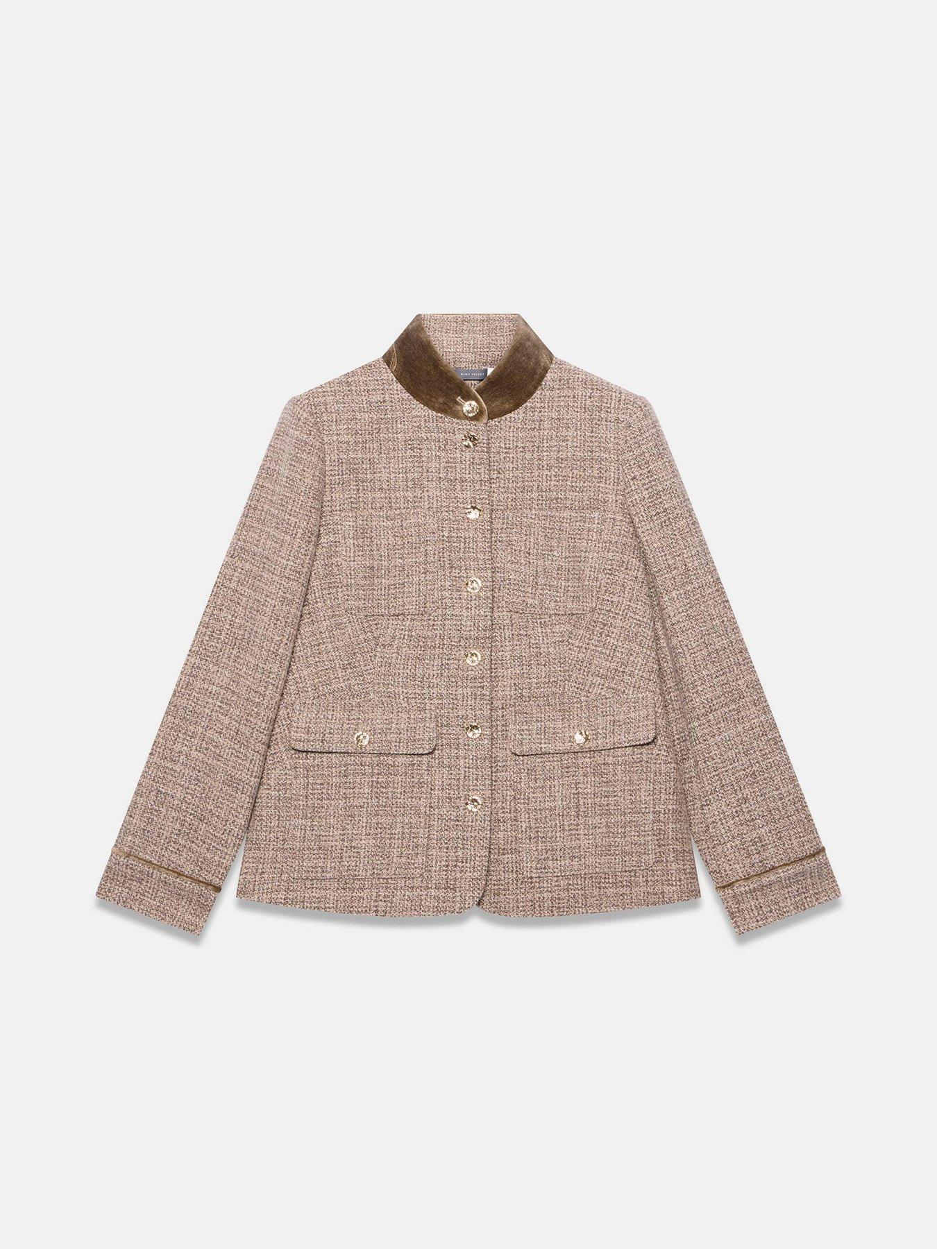 Image 5 of 6 of Mint Velvet Neutral Heritage Jacket - Cream