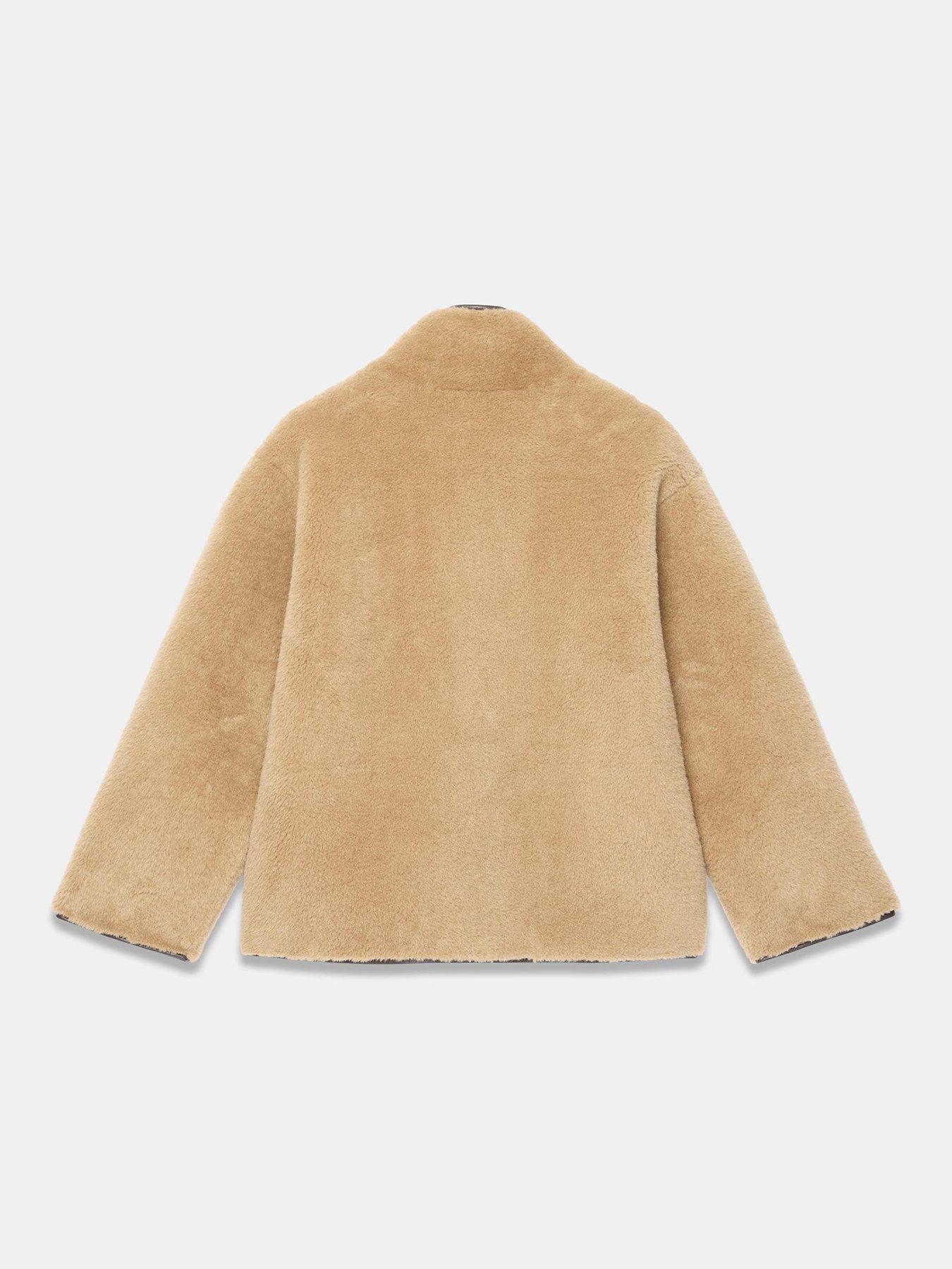 Image 6 of 6 of Mint Velvet Bonded Toggle Coat - Brown