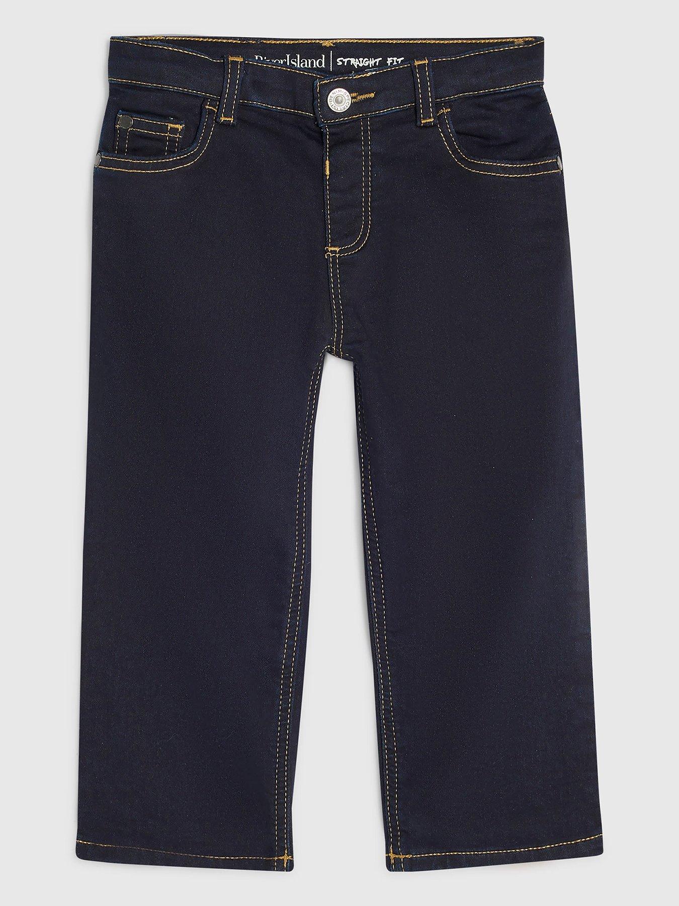 River Island Mini Mini Boys Straight Jeans - Navy