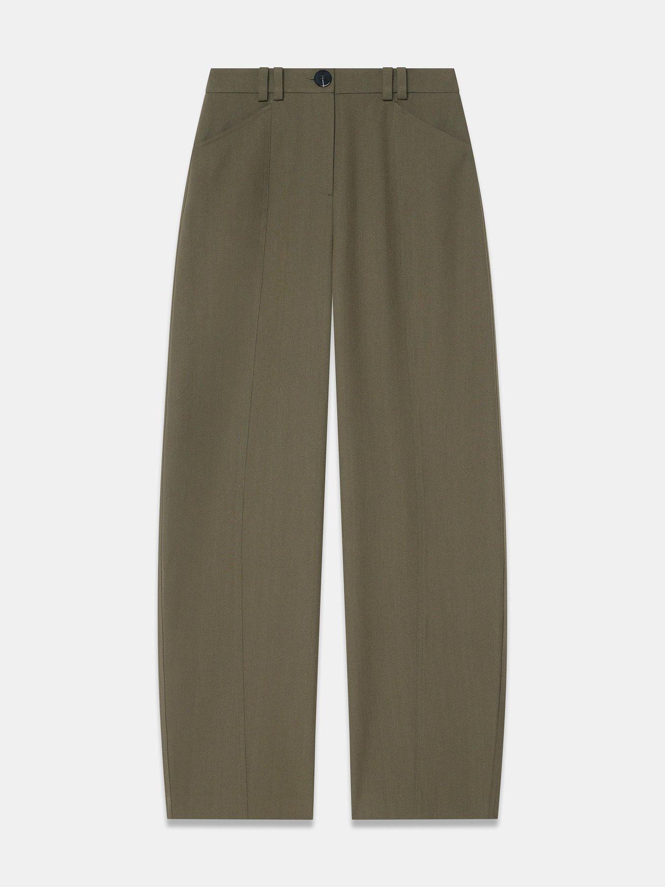 Image 5 of 6 of Mint Velvet Khaki Structured Barrel - Green