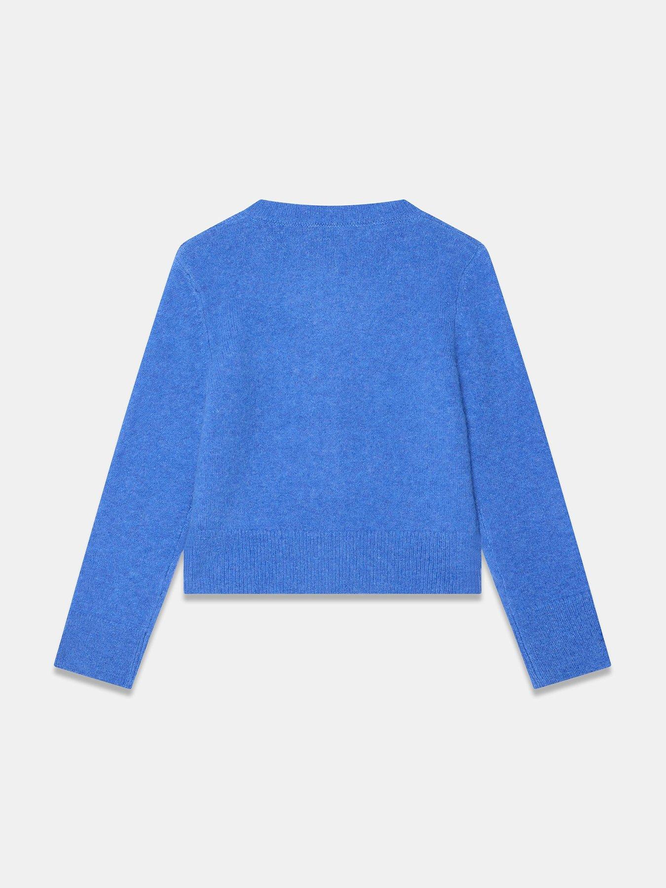 Image 6 of 6 of Mint Velvet Button Detail Cardigan - Blue