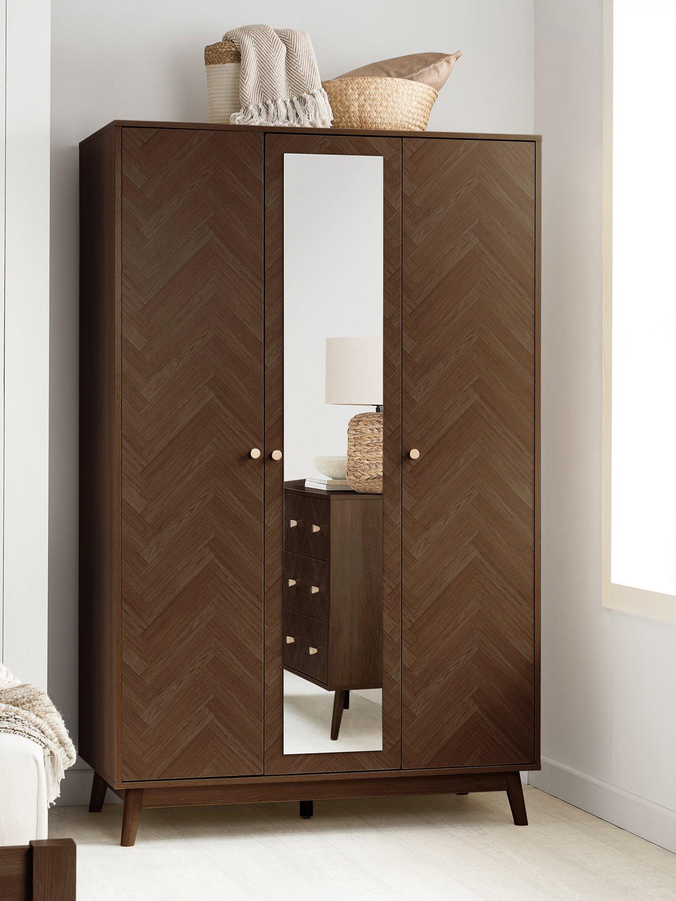 Image 1 of 7 of Birlea Herringford 3 Door Wardrobe With Mirror