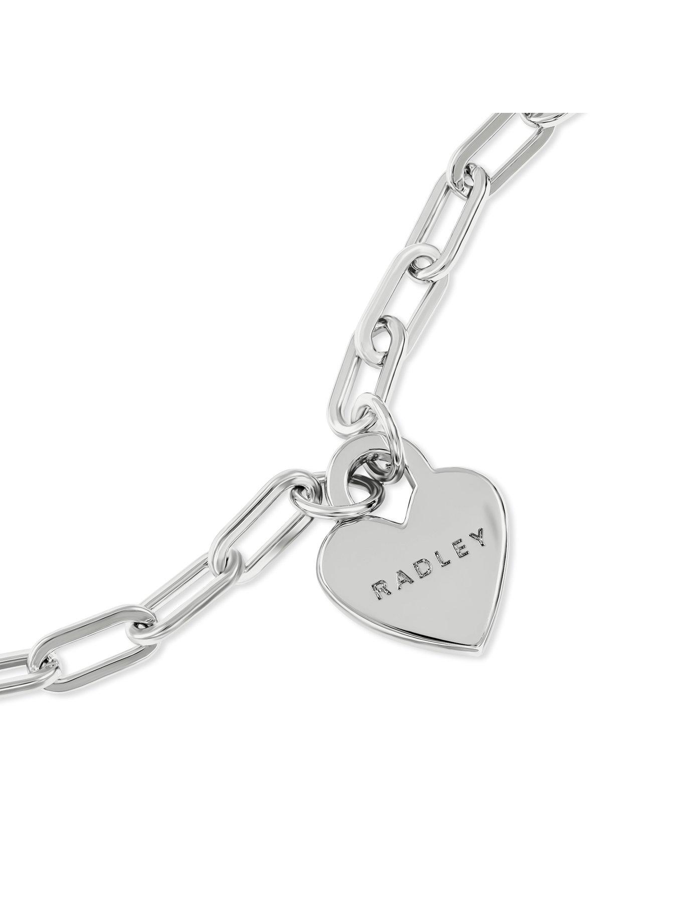 Image 2 of 4 of Radley Silver Plated Heart Charm Bracelet