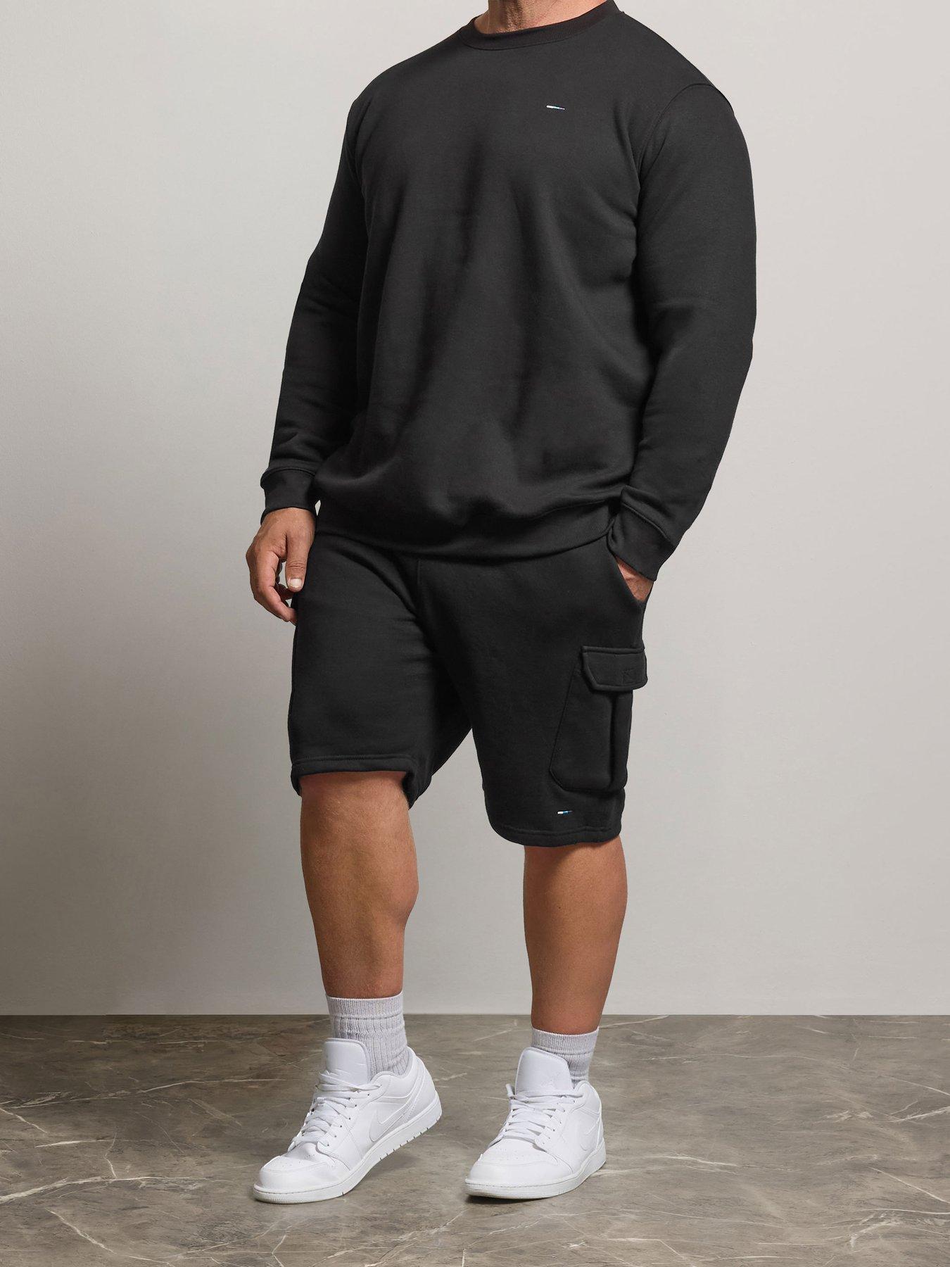 Image 1 of 4 of BadRhino Badrhino Jersey Cargo Shorts - Black