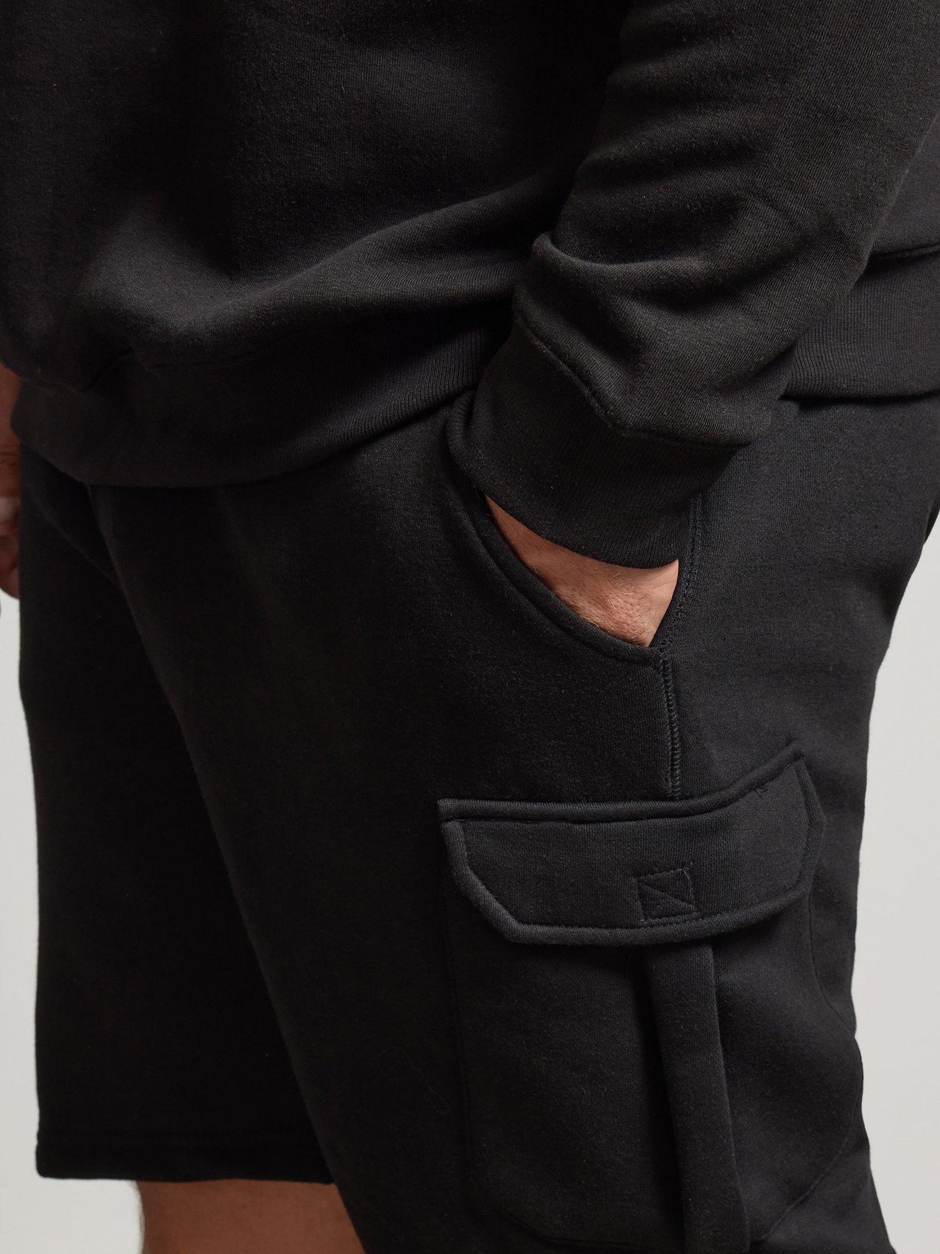 Image 4 of 4 of BadRhino Badrhino Jersey Cargo Shorts - Black