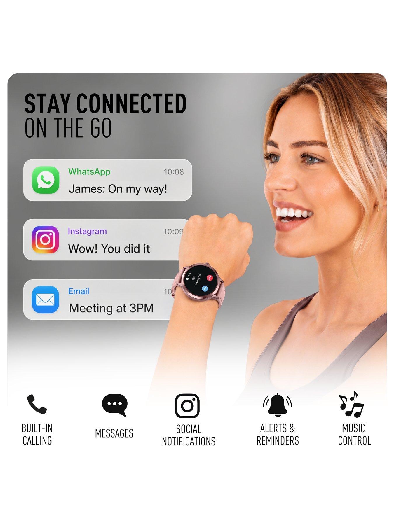 Image 4 of 7 of Reflex Active Reflex Active Spectra Pink Silicone Strap Smart Watch
