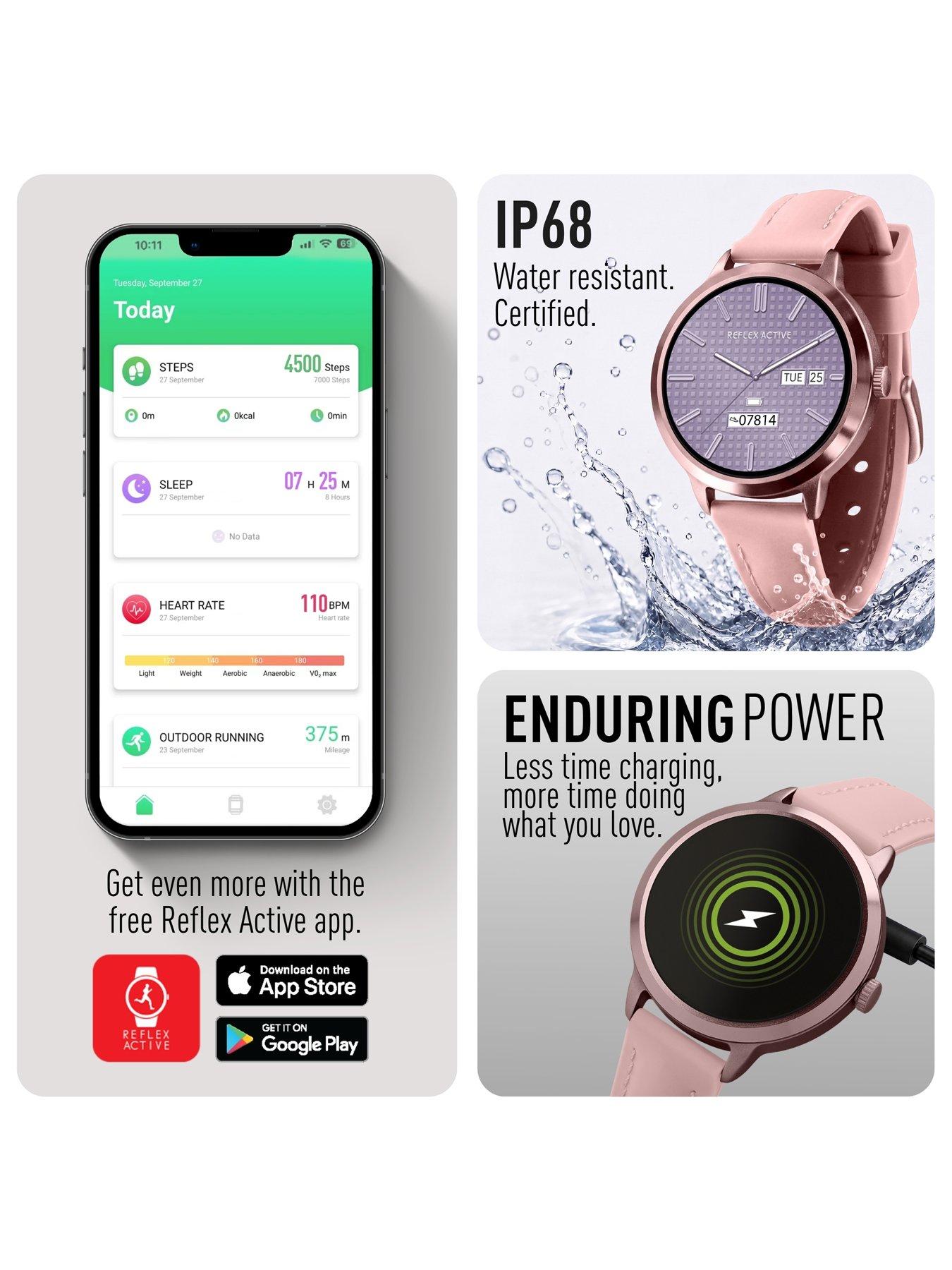 Image 5 of 7 of Reflex Active Reflex Active Spectra Pink Silicone Strap Smart Watch