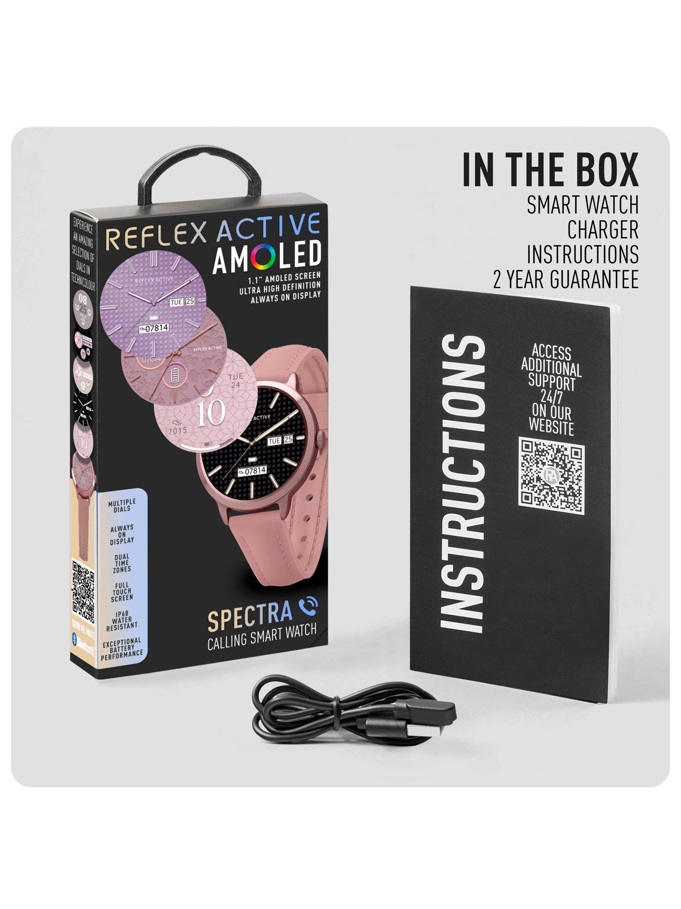 Image 7 of 7 of Reflex Active Reflex Active Spectra Pink Silicone Strap Smart Watch