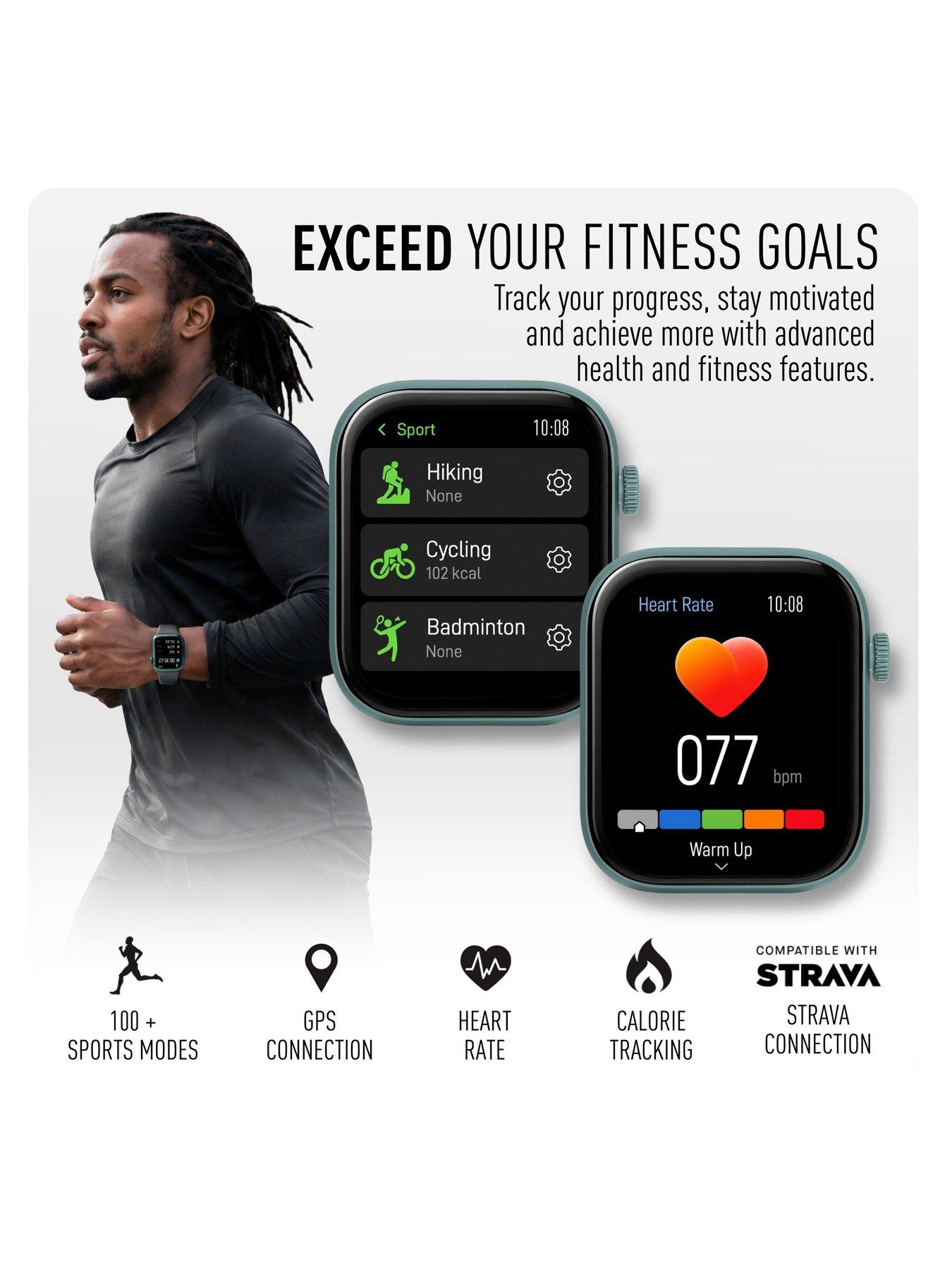 Image 2 of 8 of Reflex Active Spectra Dark Grey Silicone Strap Smart Watch