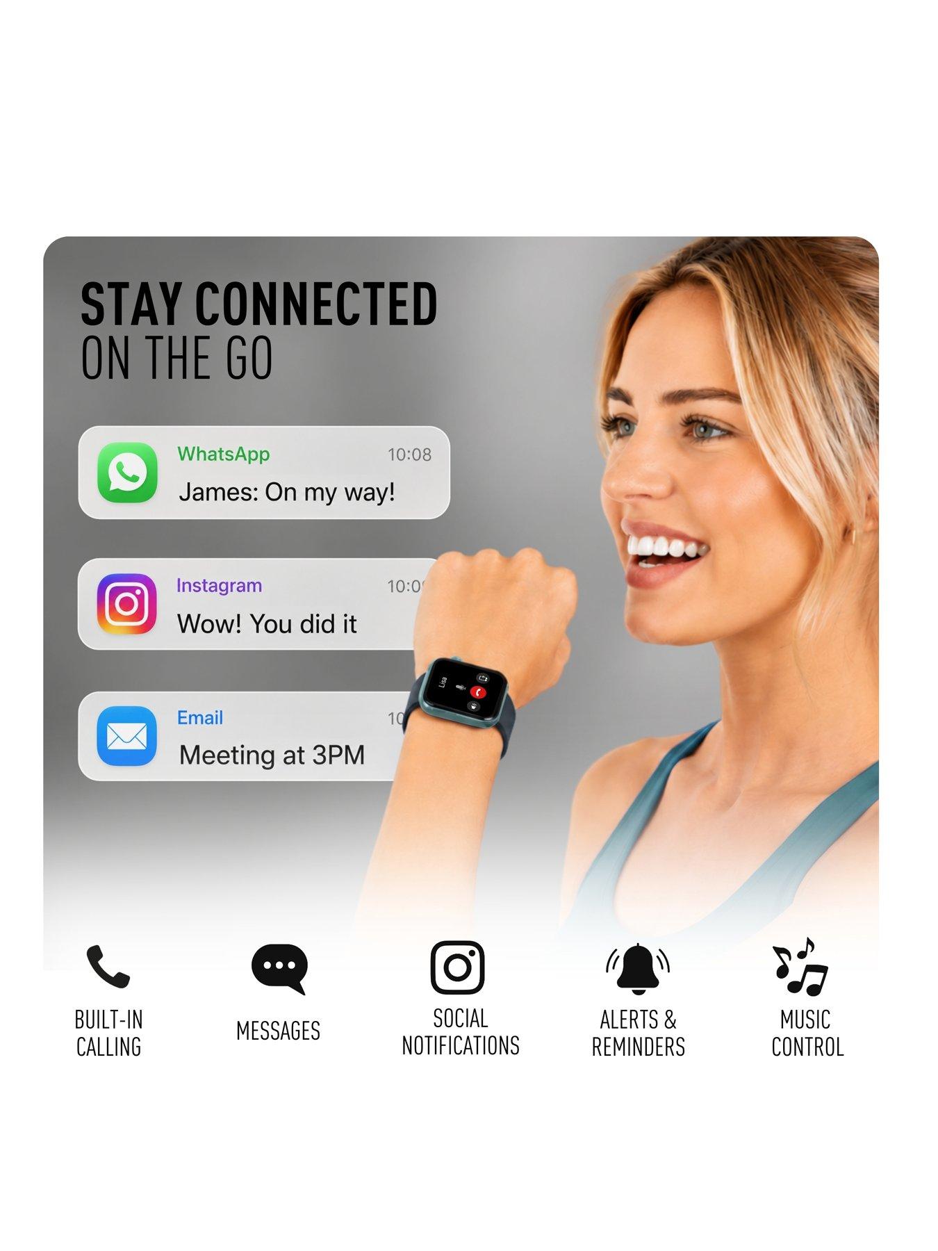 Image 4 of 8 of Reflex Active Spectra Dark Grey Silicone Strap Smart Watch