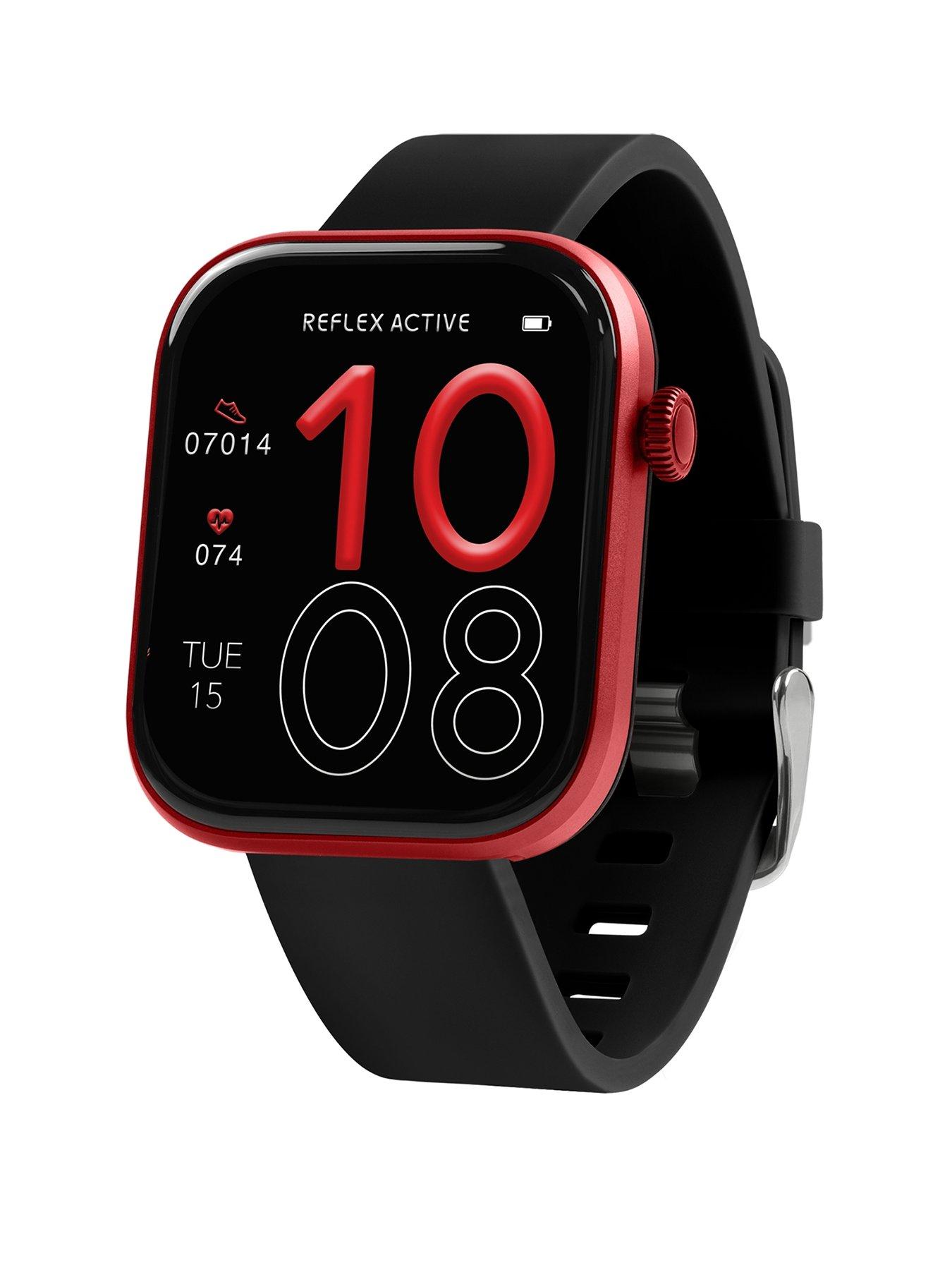 Reflex Active Reflex Active Spectra Black Silicone Strap Smart Watch