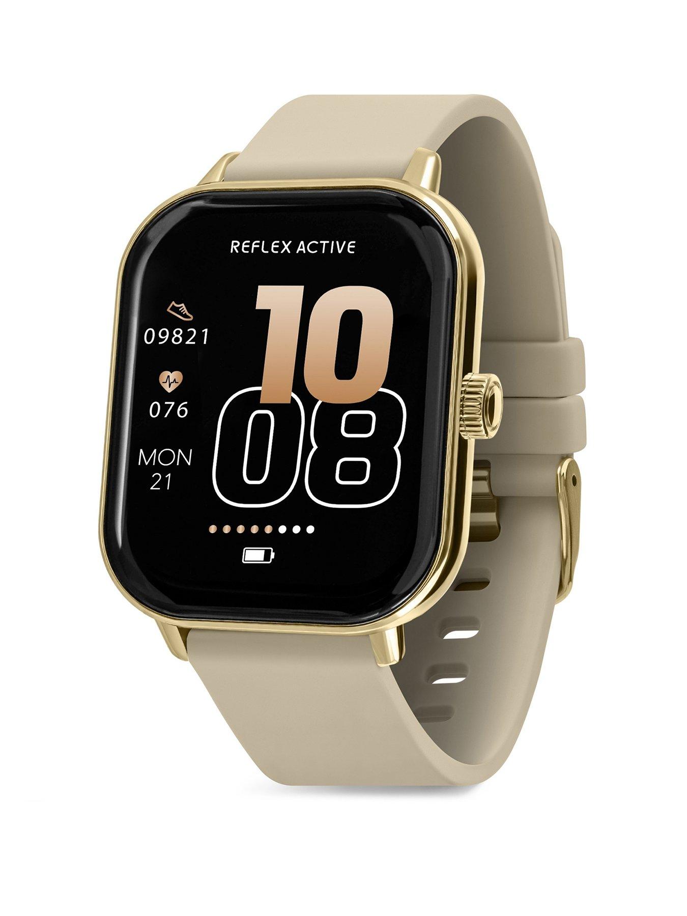 Image 1 of 7 of Reflex Active Reflex Active Nexus Cream Silicone Strap Smart Watch