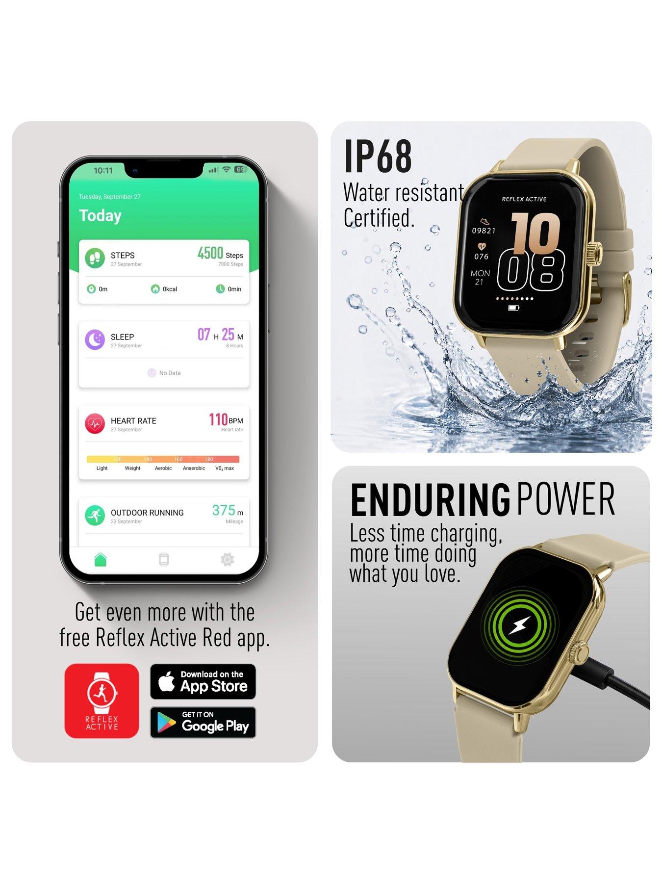 Image 6 of 7 of Reflex Active Reflex Active Nexus Cream Silicone Strap Smart Watch