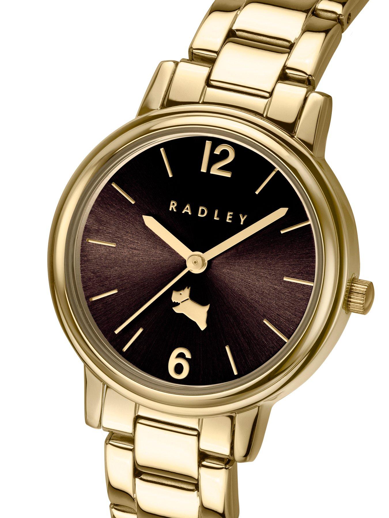 Image 2 of 4 of Radley Radley Ladies Tokyo Gold Plated Dark Oak Dial Stainless Steel Bracelet Watch