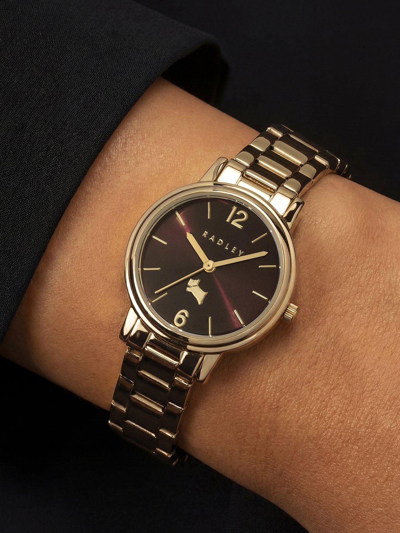 Image 3 of 4 of Radley Radley Ladies Tokyo Gold Plated Dark Oak Dial Stainless Steel Bracelet Watch