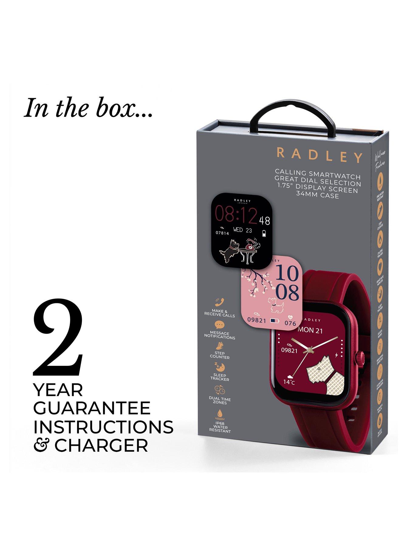 Image 5 of 6 of Radley Radley Series 55 Dark Cherry Silicone Strap Smart Watch