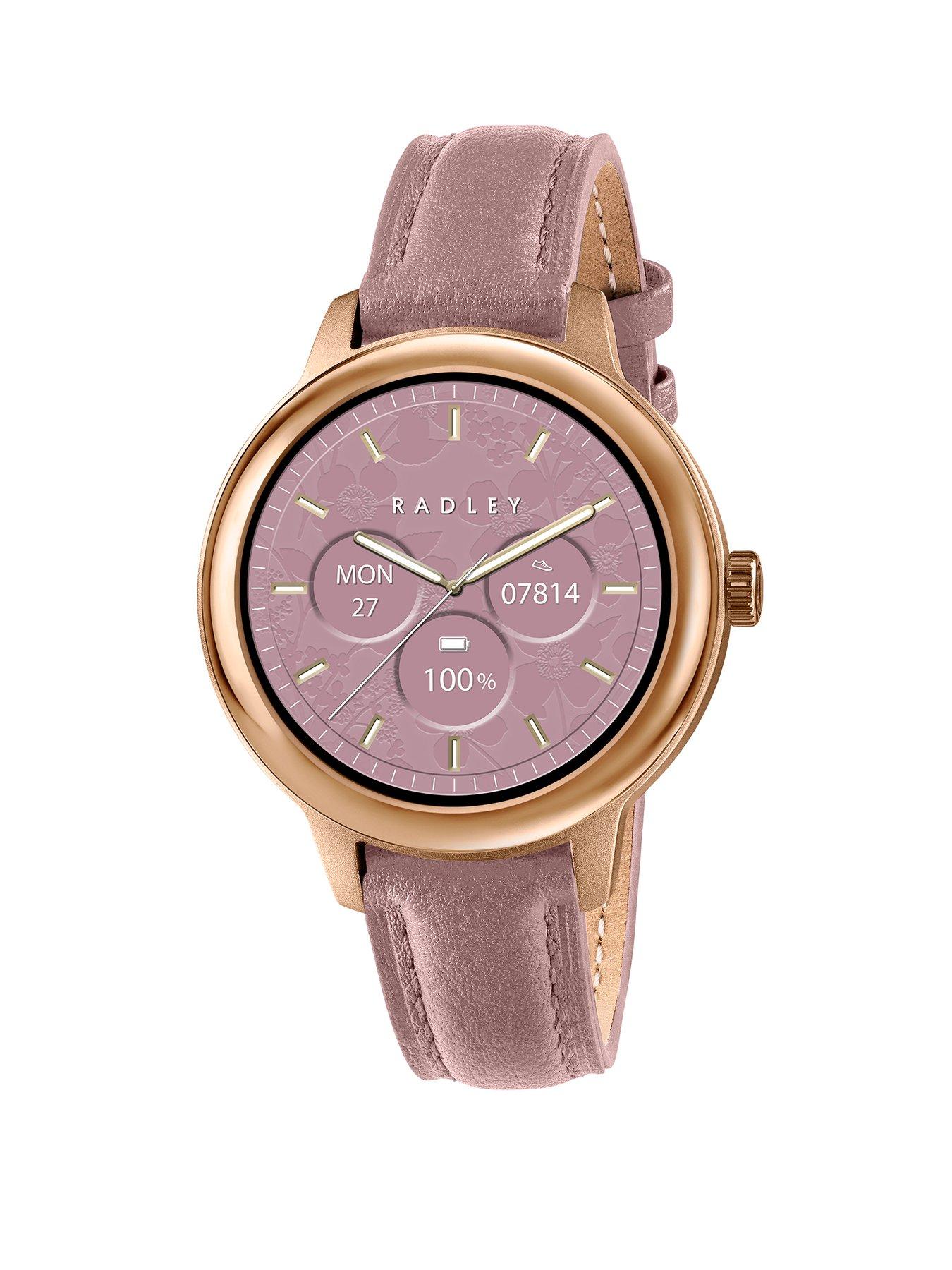 Image 1 of 7 of Radley Smart Series 59 Winter Blossom Pink Leather Strap