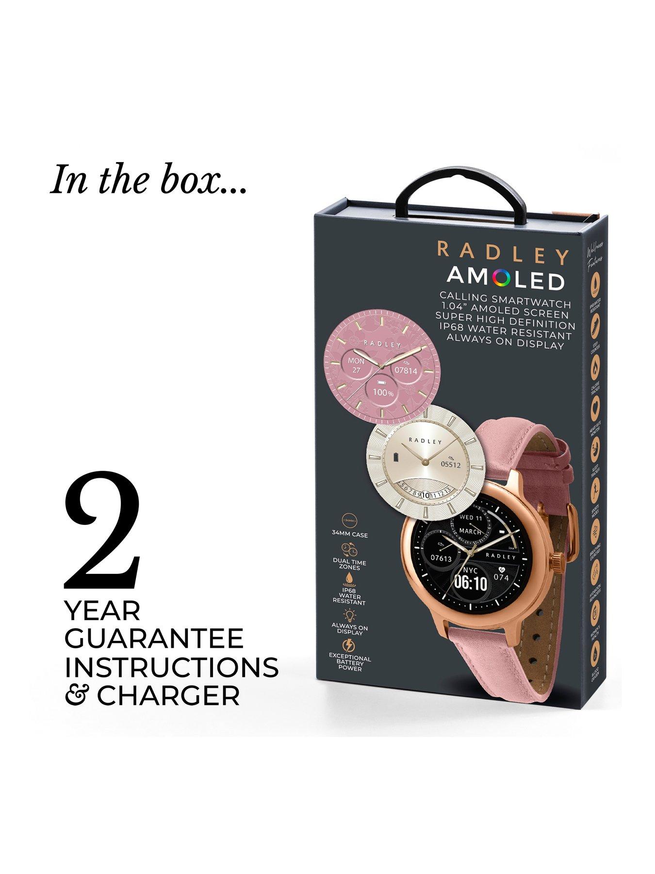 Image 6 of 7 of Radley Smart Series 59 Winter Blossom Pink Leather Strap