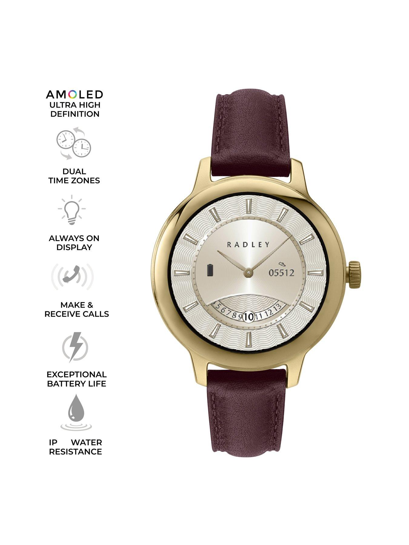 Image 2 of 7 of Radley Radley Smart Series 59 Dark Cherry Leather Strap
