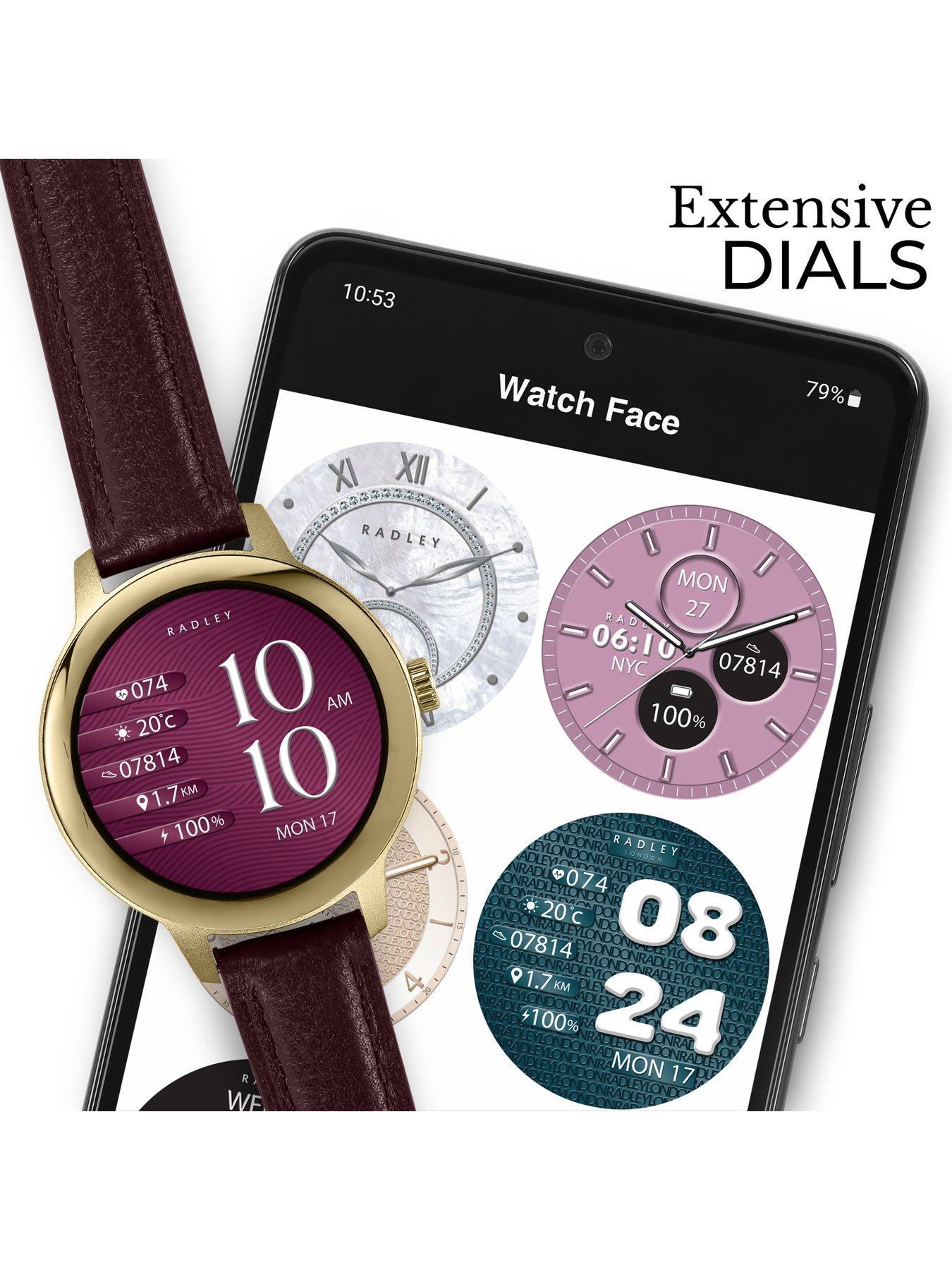 Image 4 of 7 of Radley Radley Smart Series 59 Dark Cherry Leather Strap