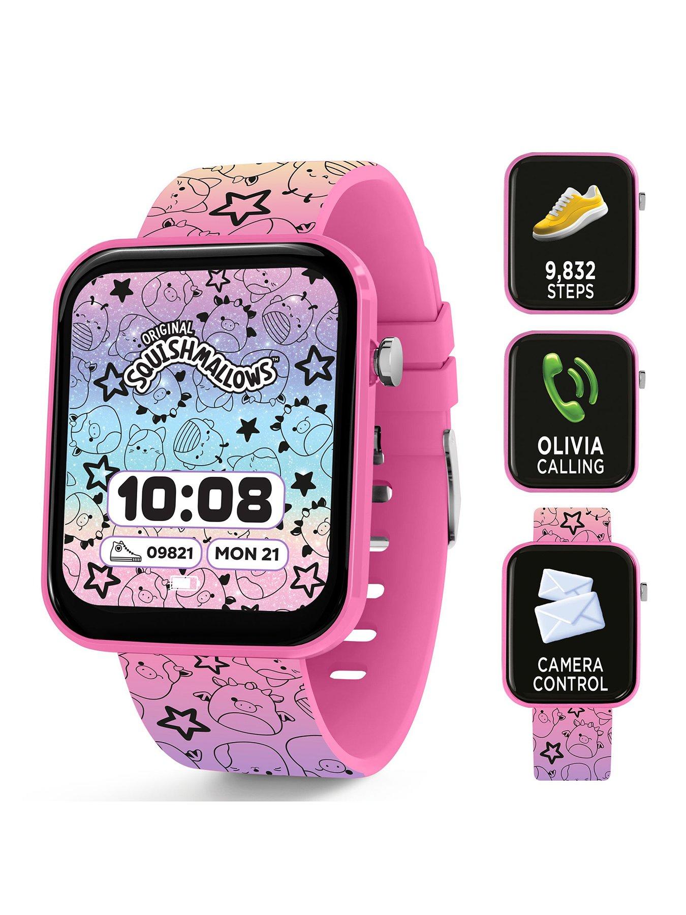 Image 1 of 6 of Squishmallows SQUISHMALLOW RAINBOW STRAP SMART WATCH