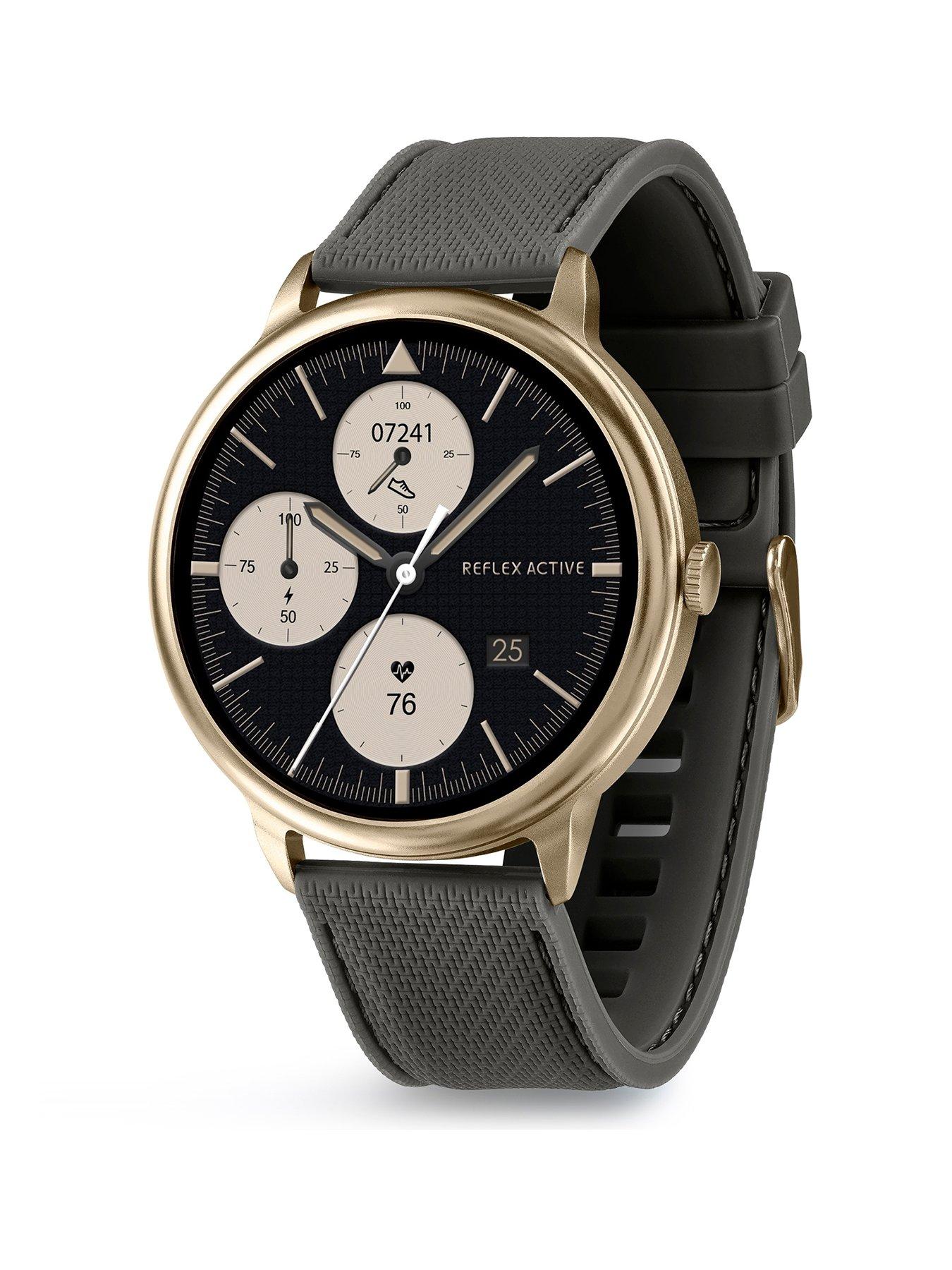 Image 1 of 7 of Reflex Active Spectra Dark Olive Silicone Strap Smart Watch