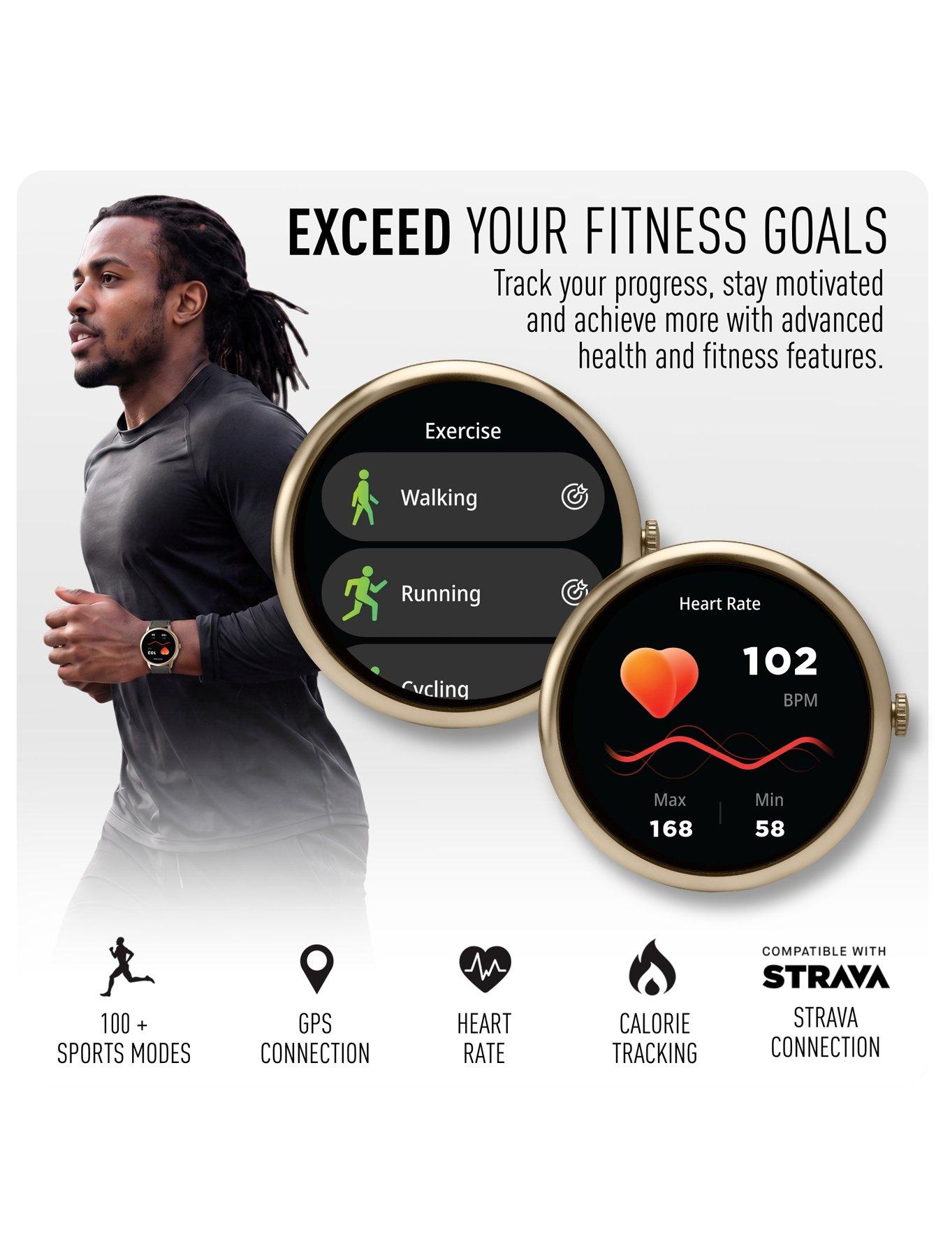 Image 2 of 7 of Reflex Active Spectra Dark Olive Silicone Strap Smart Watch
