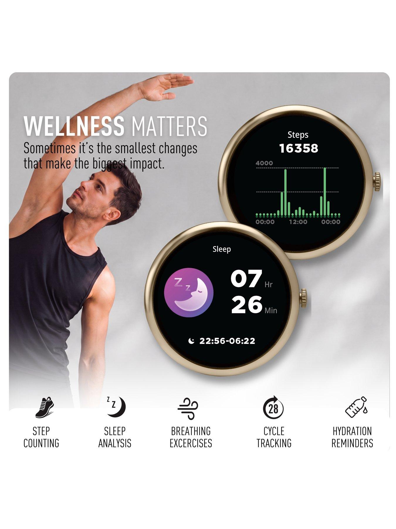 Image 3 of 7 of Reflex Active Spectra Dark Olive Silicone Strap Smart Watch