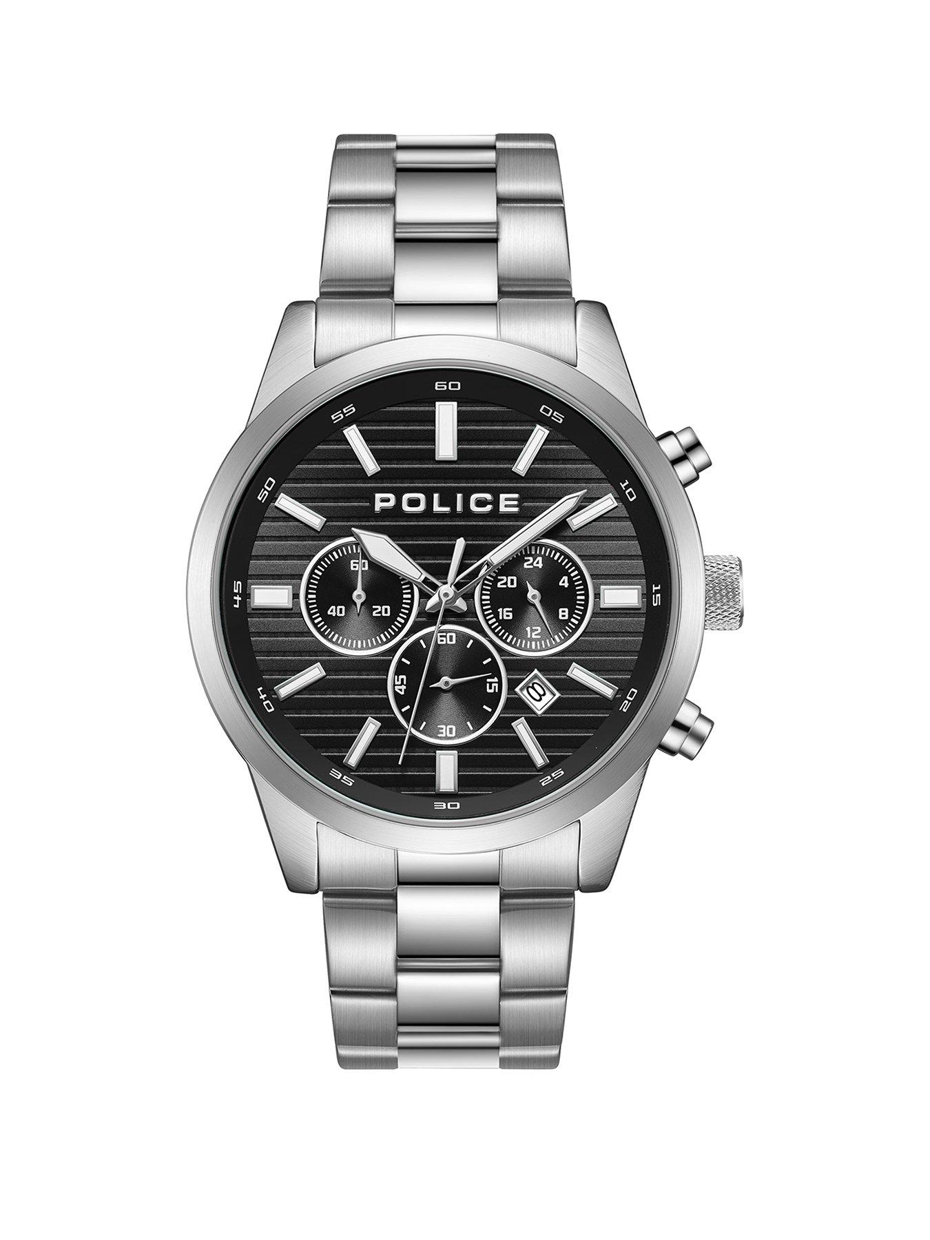 Police Tangle Silver Bracelet Watch