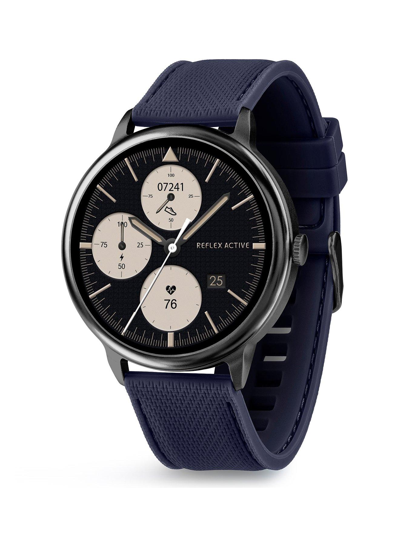 Image 1 of 8 of Reflex Active Spectra Navy Silicone Strap Smart Watch