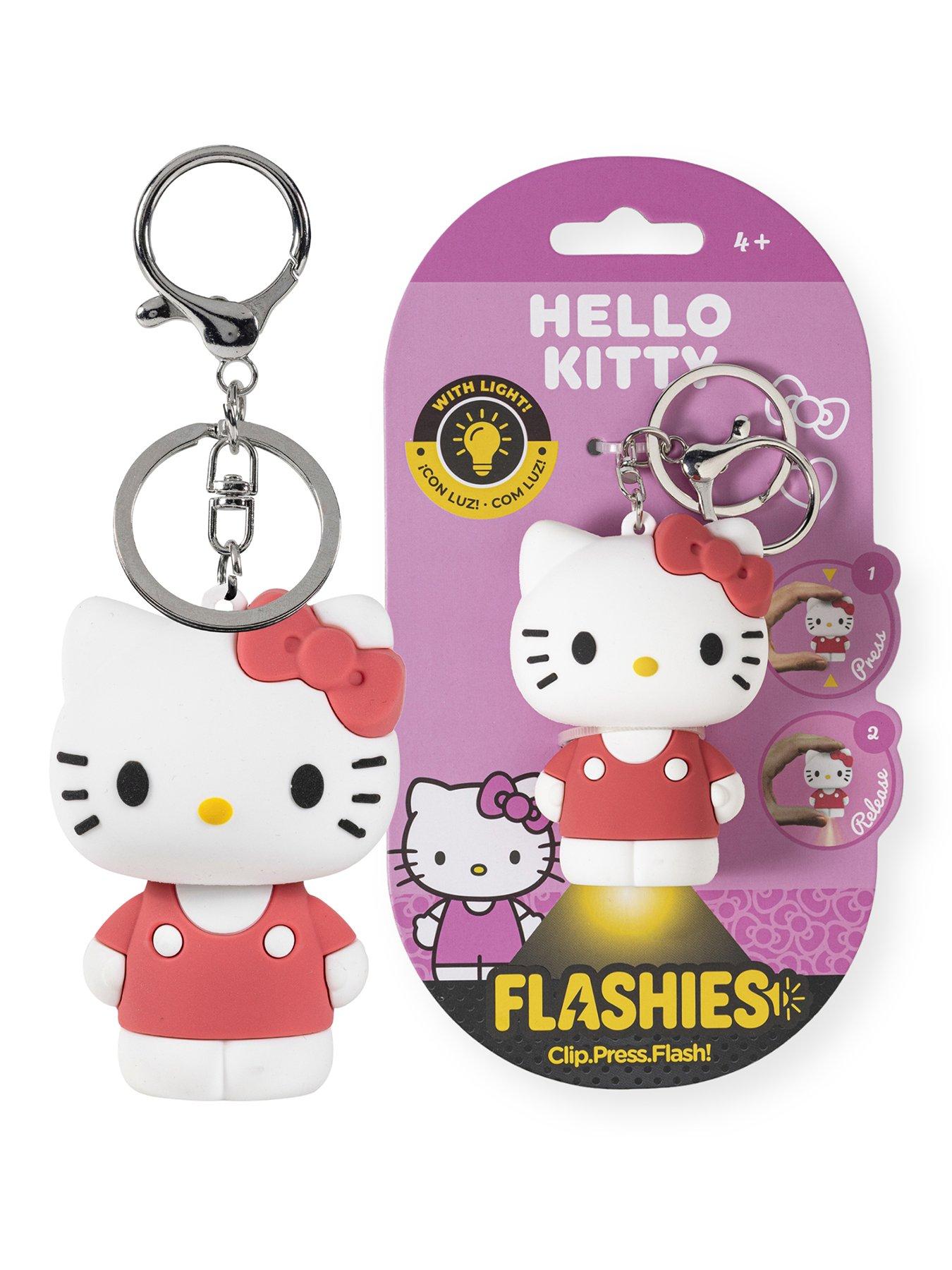 Image 1 of 7 of Hello Kitty 3D Figure keychain with LED Flashlight Hello Kitty