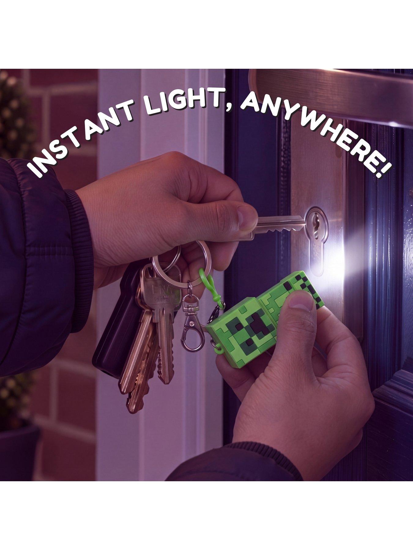 Image 2 of 7 of Minecraft 3d Keychain with led Flashlight Minecraft
