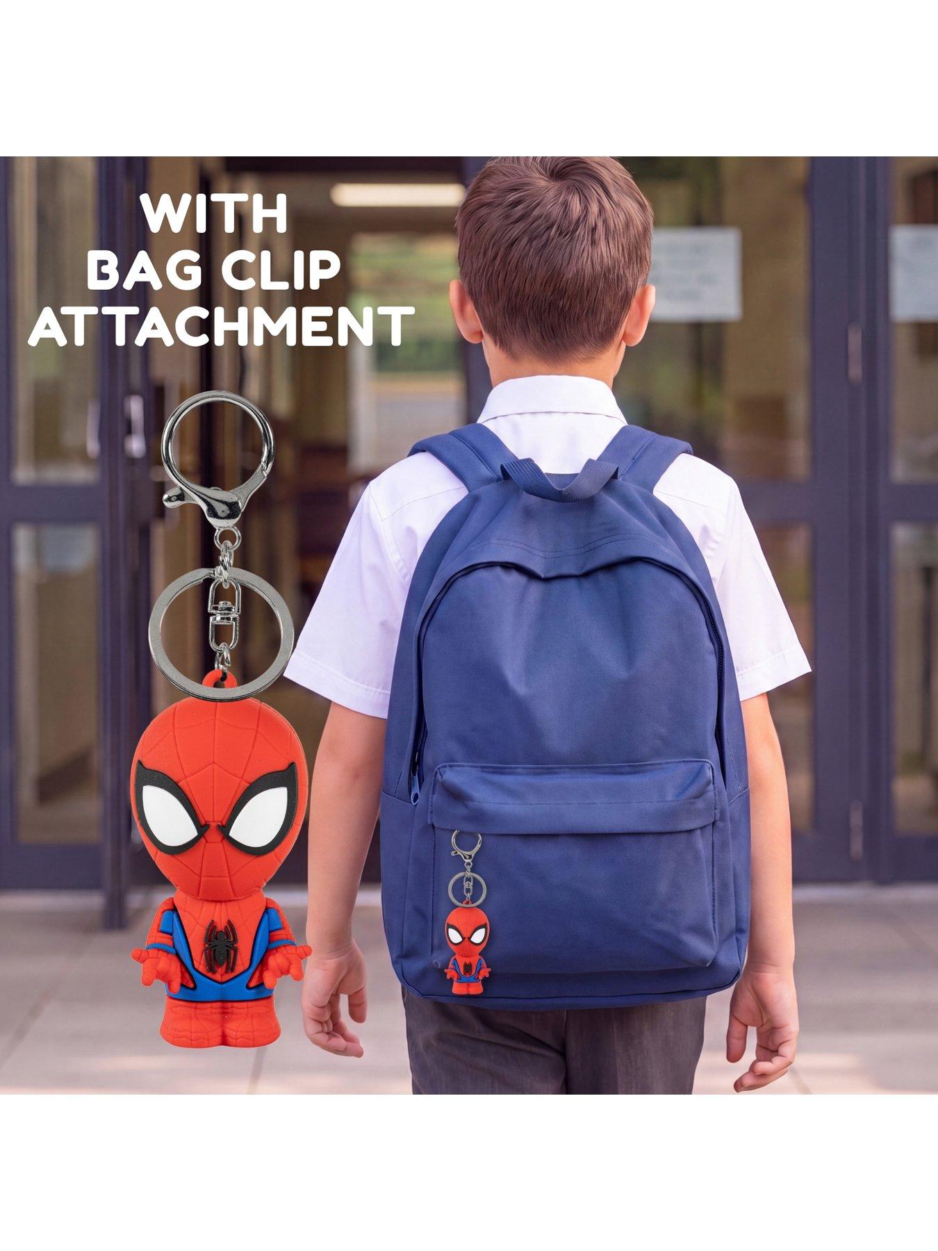 Image 3 of 7 of Spiderman 3D Figure keychain with Spiderman LED Flashlight