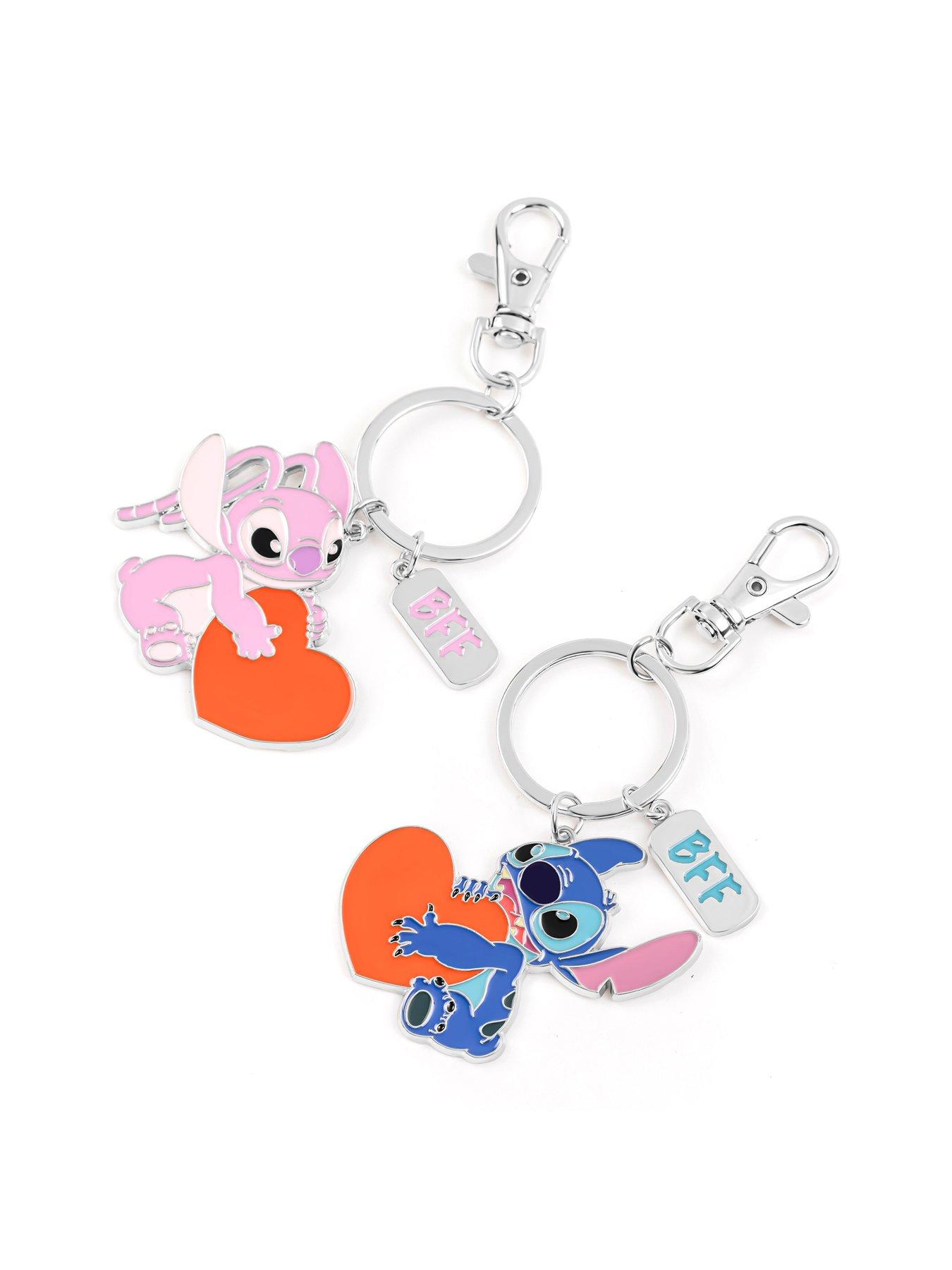 Image 2 of 3 of Disney Stitch Stitch &amp; Angel BFF Keychain Set
