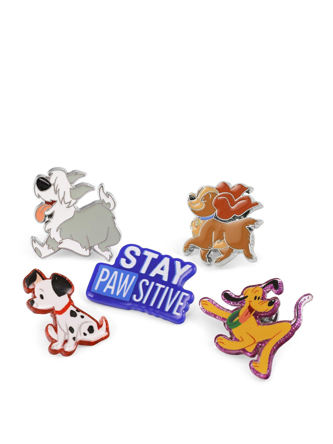 Disney 5 PIECES DISNEY DOG PIN BADGES SET