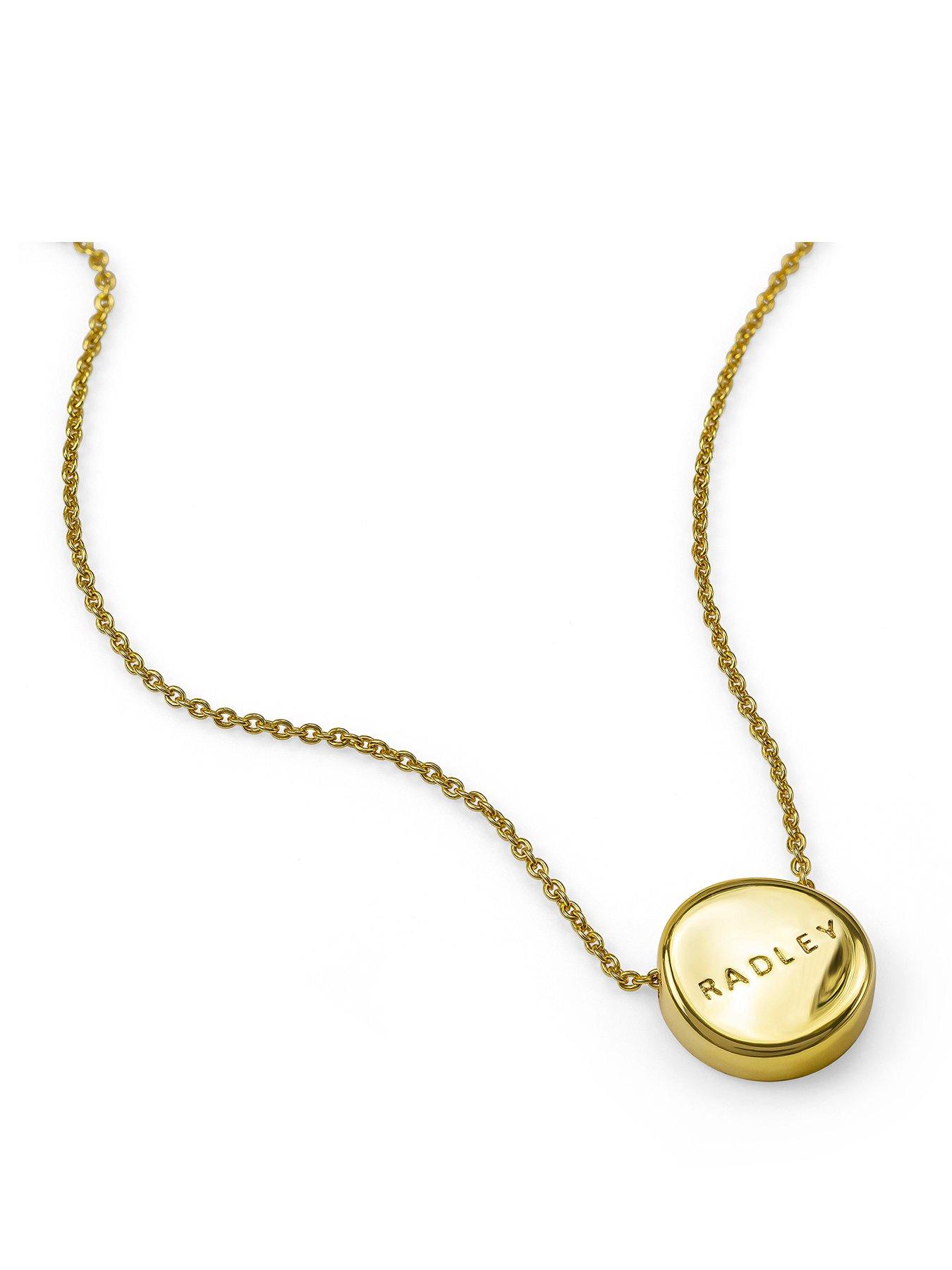 Image 1 of 4 of Radley 18ct Gold Plated Disc Necklace