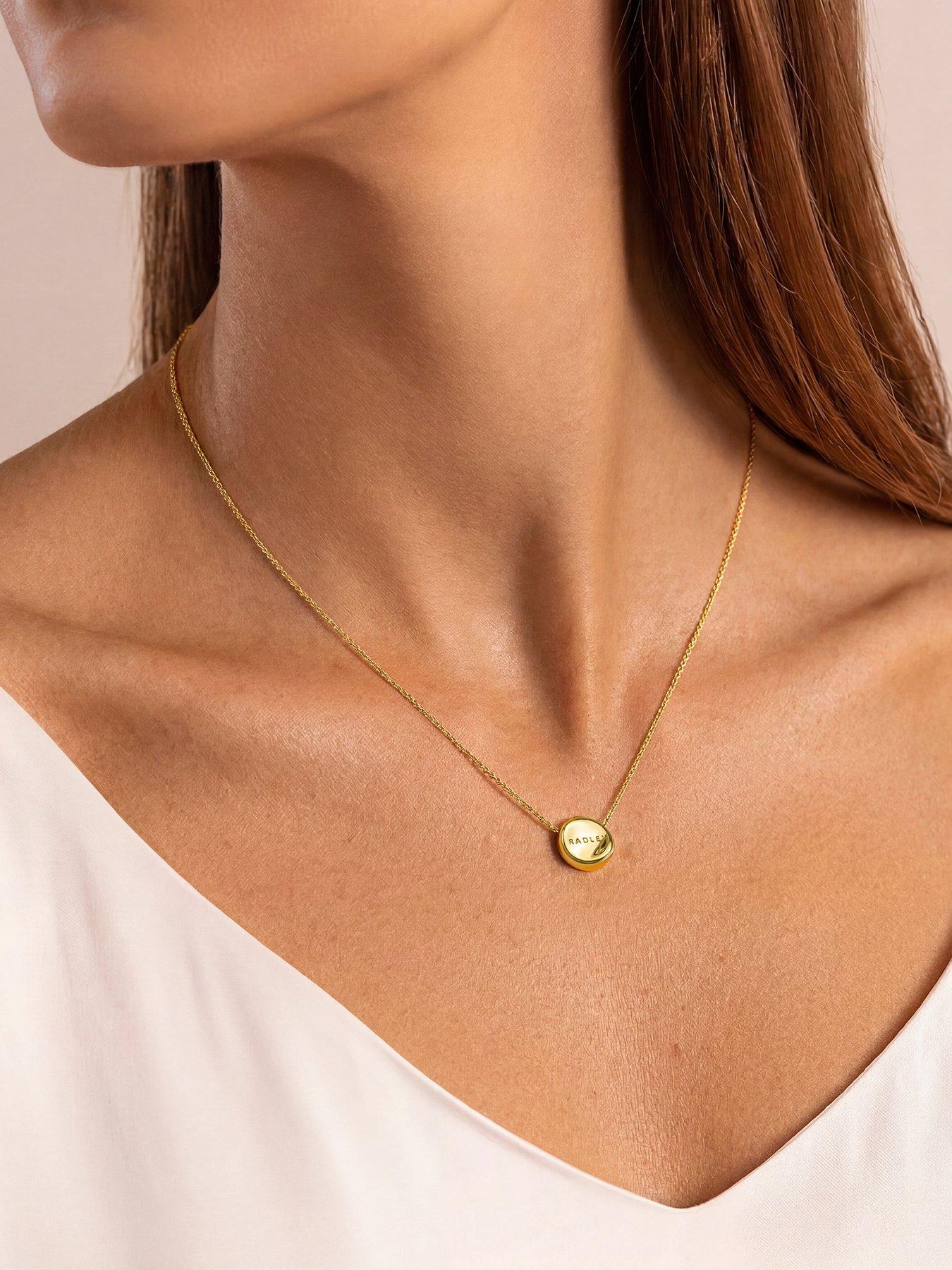 Image 2 of 4 of Radley 18ct Gold Plated Disc Necklace