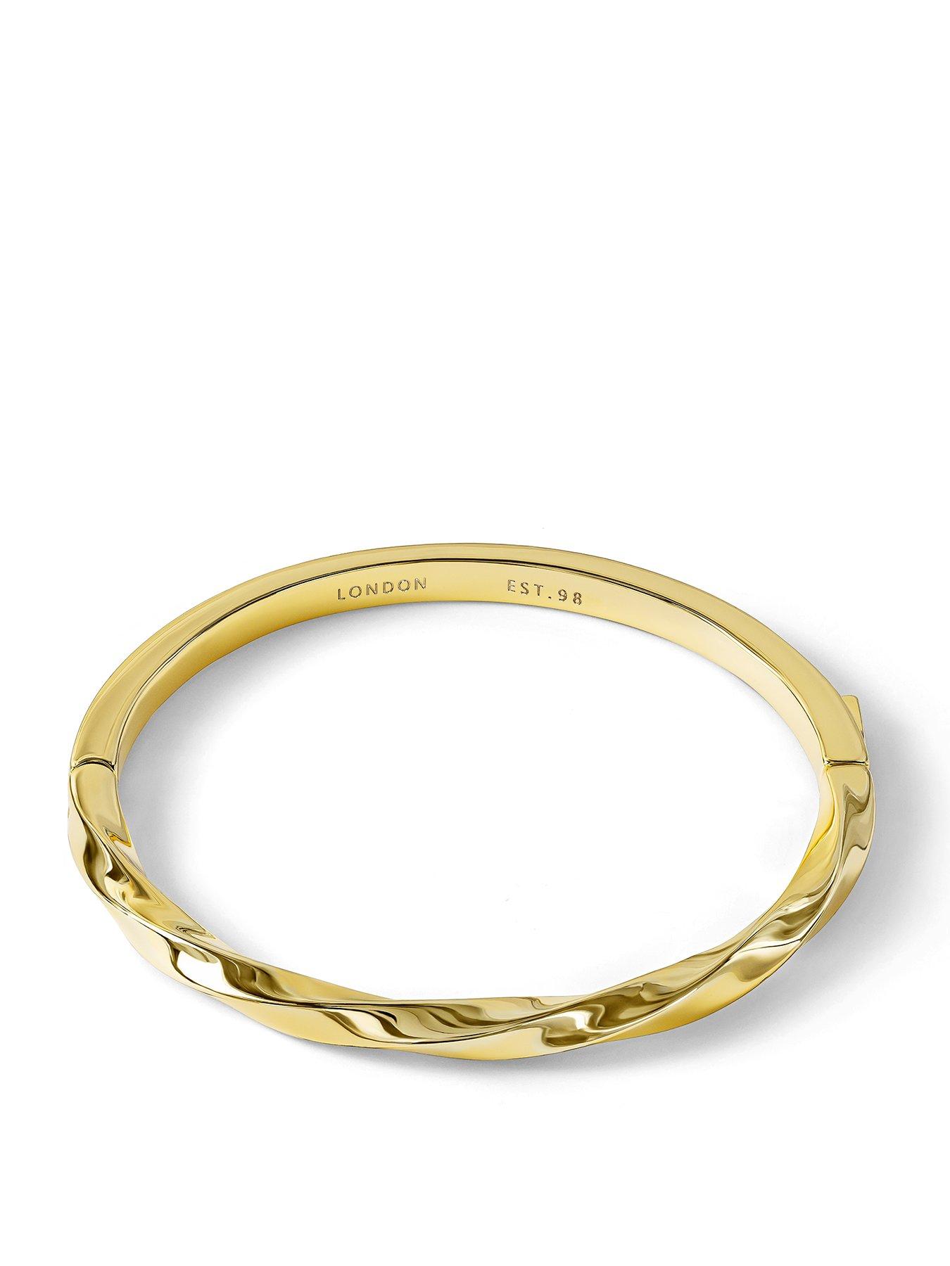 Image 1 of 5 of Radley 18ct Gold Plated Twisted Bangle