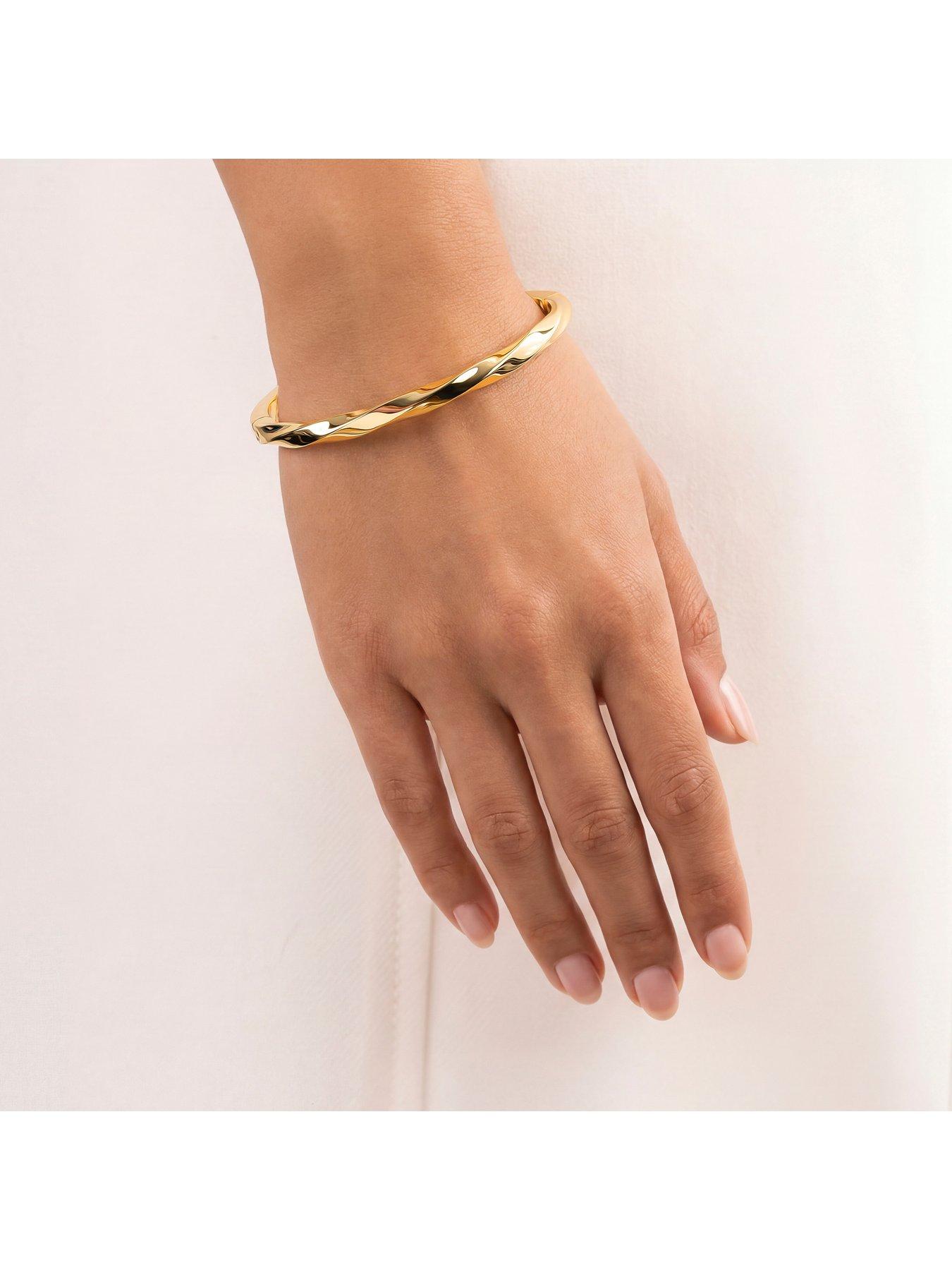 Image 2 of 5 of Radley 18ct Gold Plated Twisted Bangle