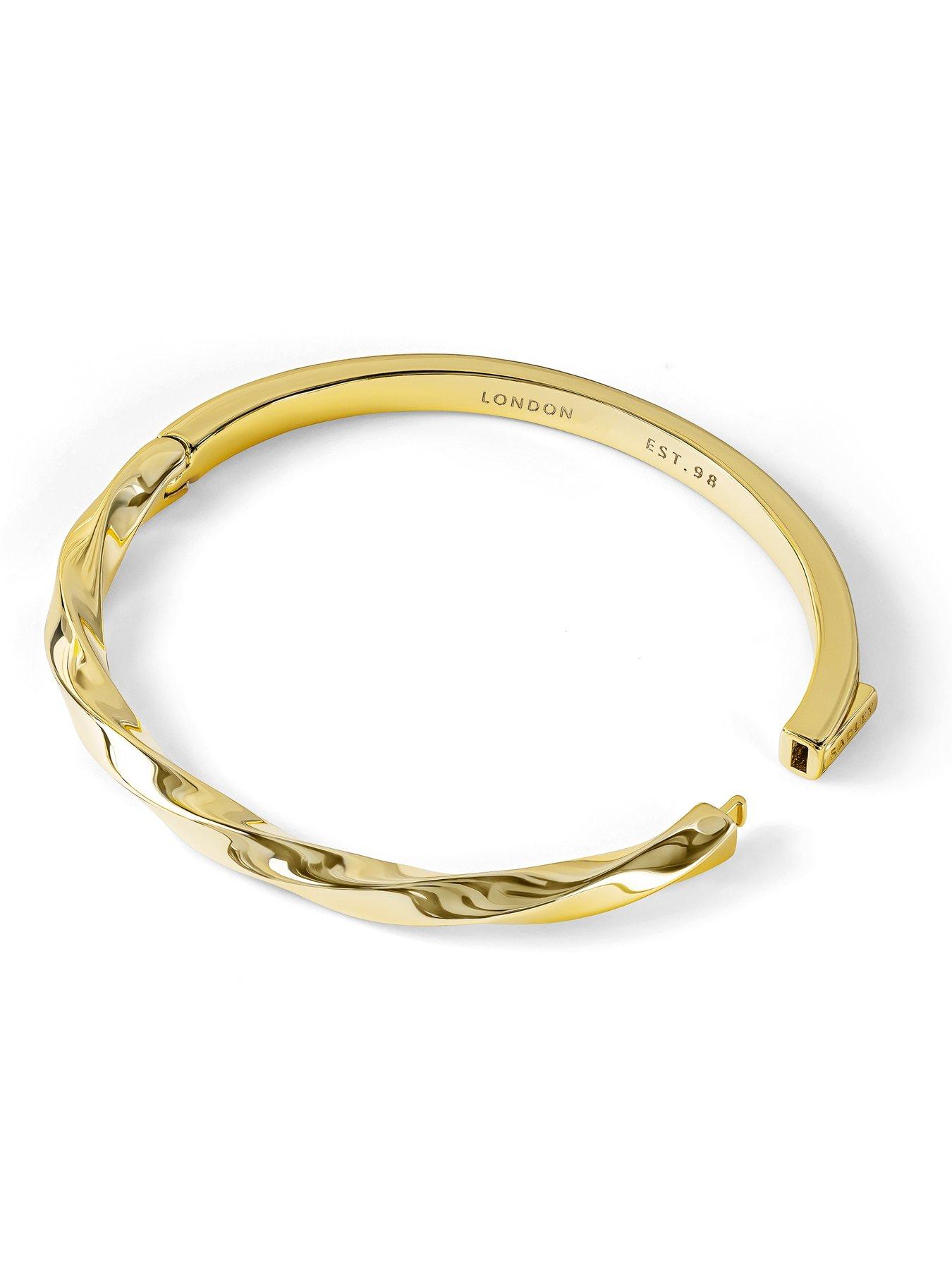Image 3 of 5 of Radley 18ct Gold Plated Twisted Bangle