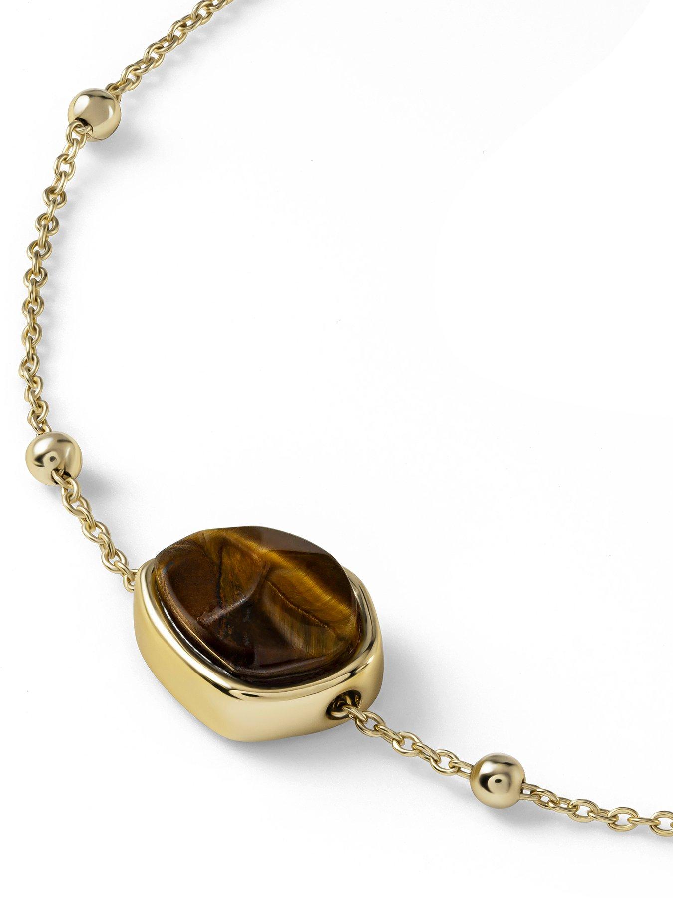 Image 3 of 4 of Radley Radley 18ct Gold Plated Tigers Eye Friendship Bracelet