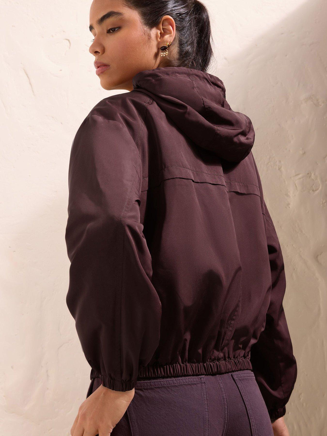 Image 2 of 5 of Friends Like These Hooded Jacket Aubergine