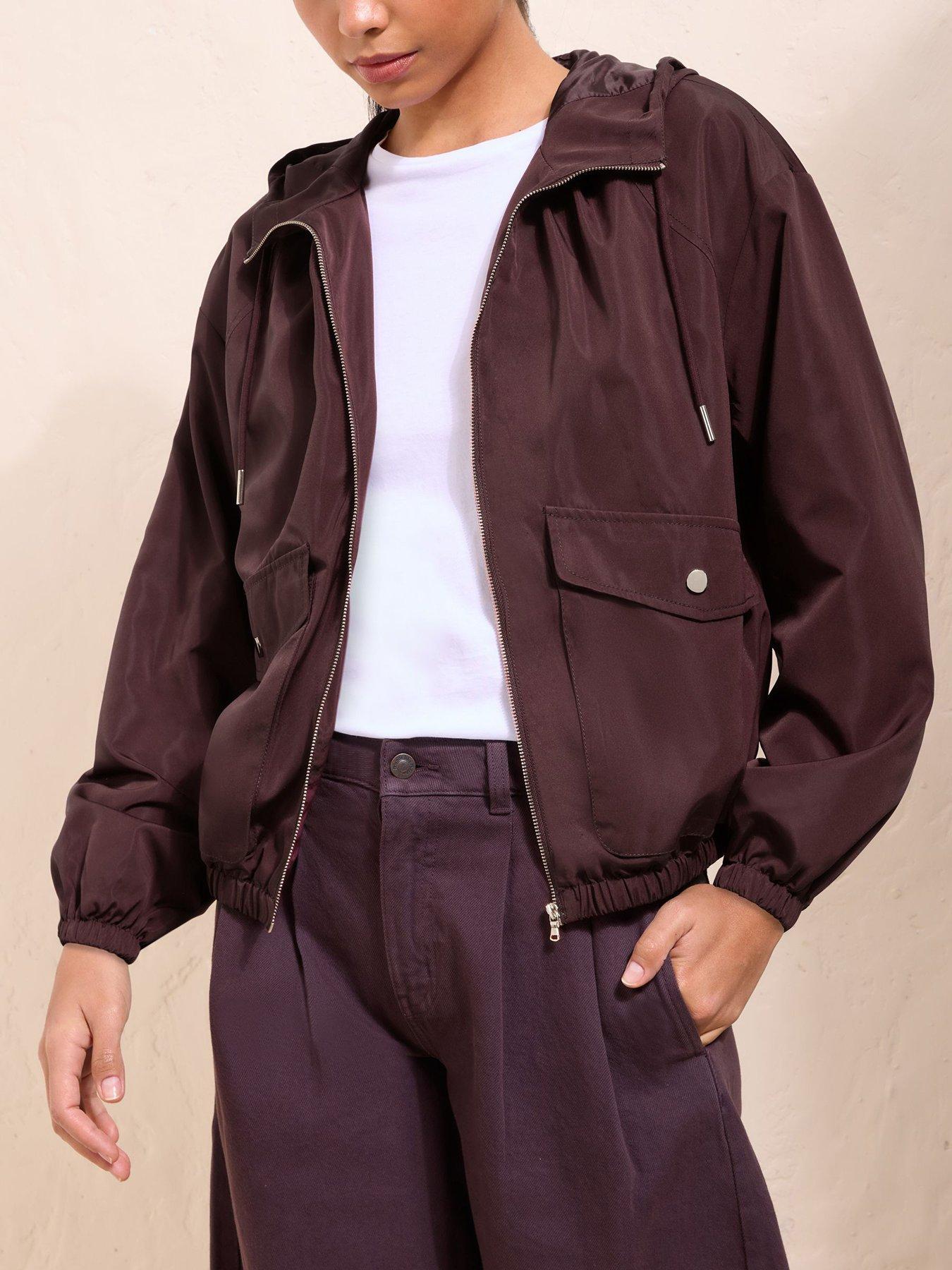Image 5 of 5 of Friends Like These Hooded Jacket Aubergine