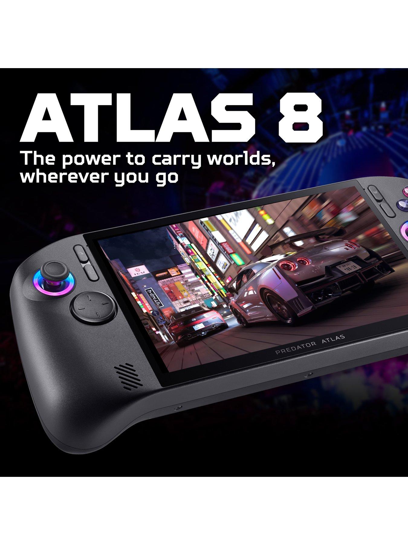 Image 3 of 7 of Acer Predator Atlas 8 Windows Handheld Gaming PC - Intel Arc G3, 16GB RAM, 512GB SSD, 8in WUXGA 120Hz, Black