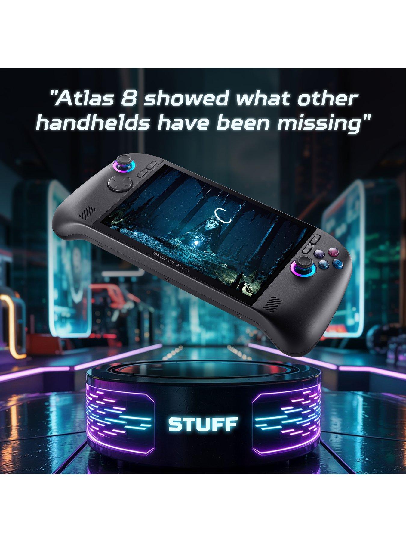 Image 4 of 7 of Acer Predator Atlas 8 Windows Handheld Gaming PC - Intel Arc G3, 16GB RAM, 512GB SSD, 8in WUXGA 120Hz, Black