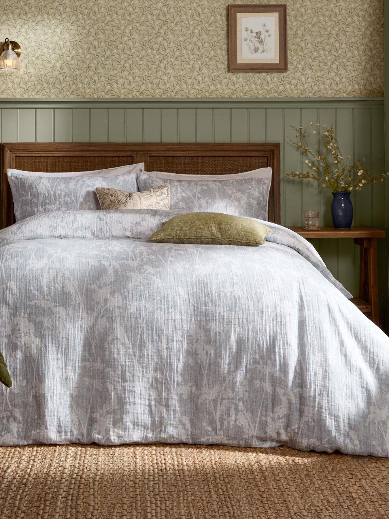 Image 1 of 5 of Voyage Braeflower Double Duvet Set Chambray
