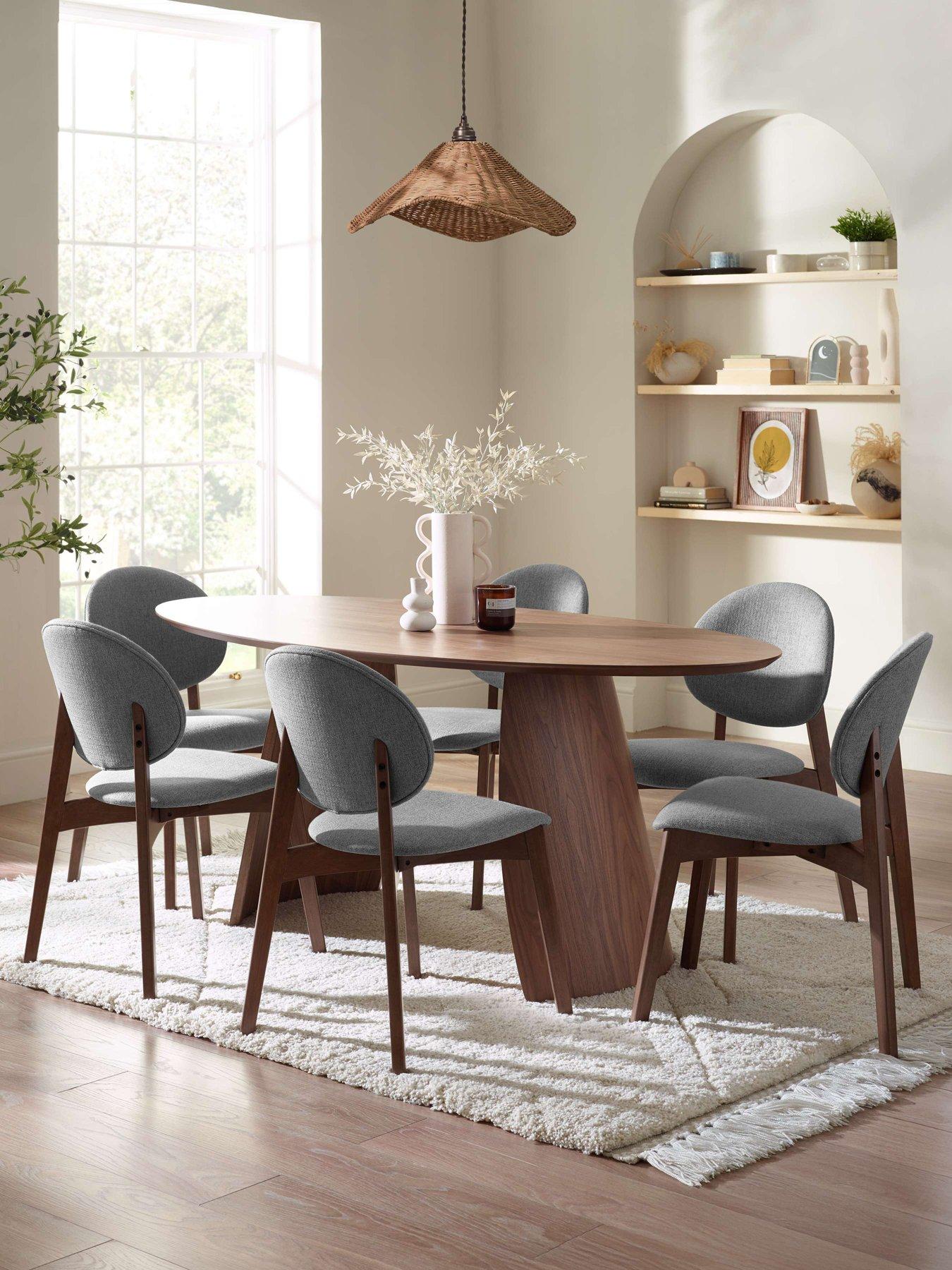 Image 6 of 7 of Julian Bowen Julius Oval Dining Table