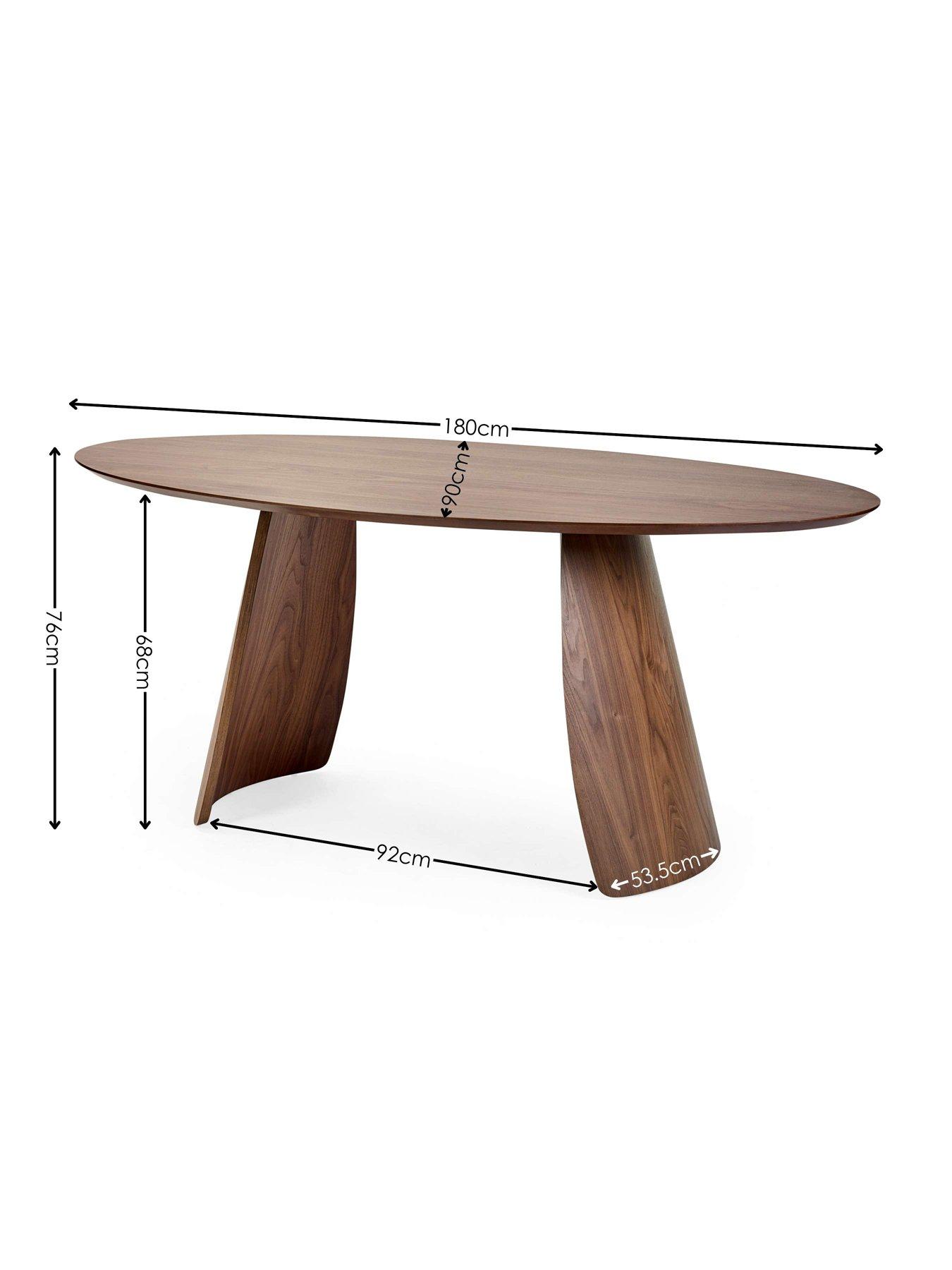 Image 7 of 7 of Julian Bowen Julius Oval Dining Table