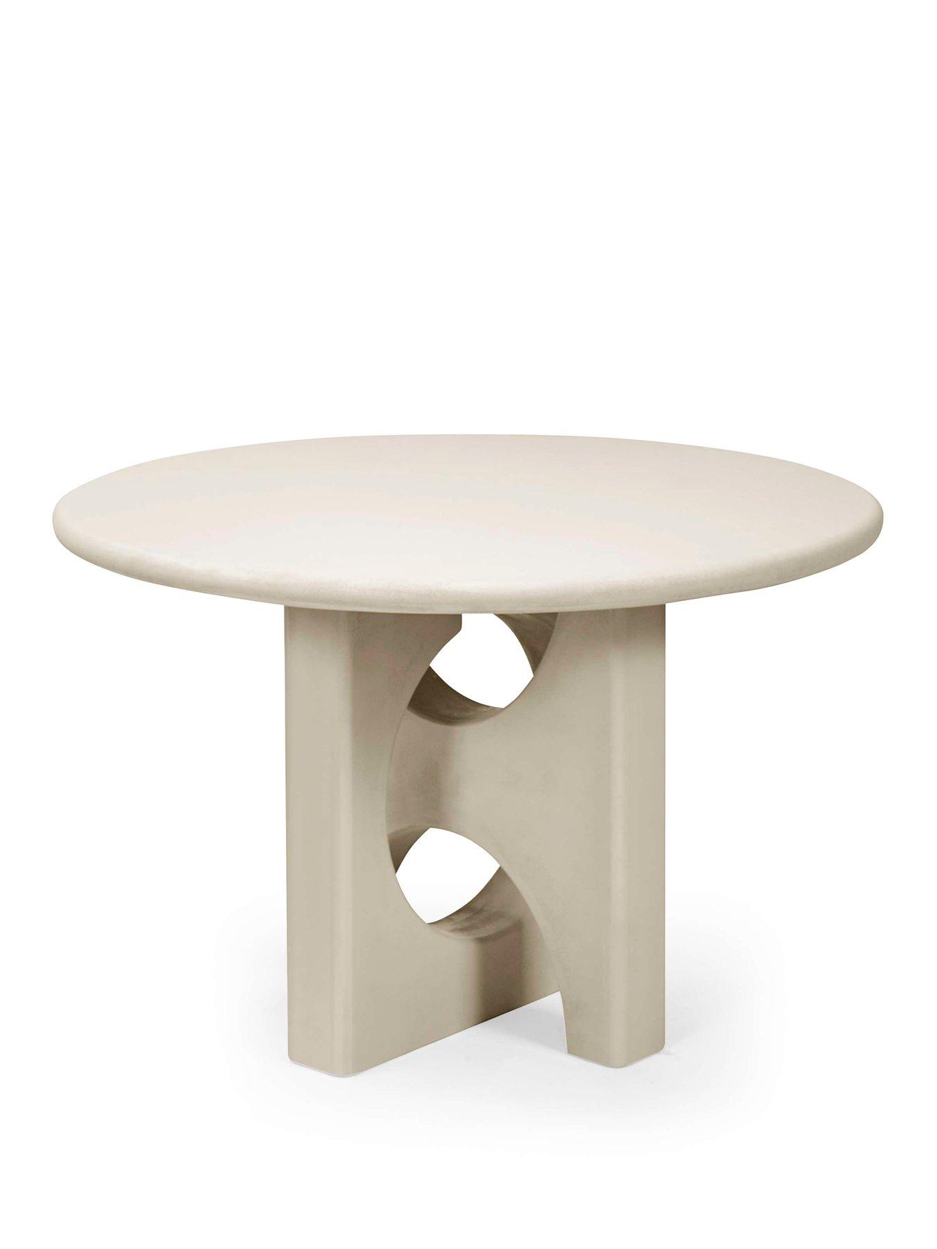 Image 2 of 7 of Julian Bowen Thyra Concrete Effect Round Dining Table